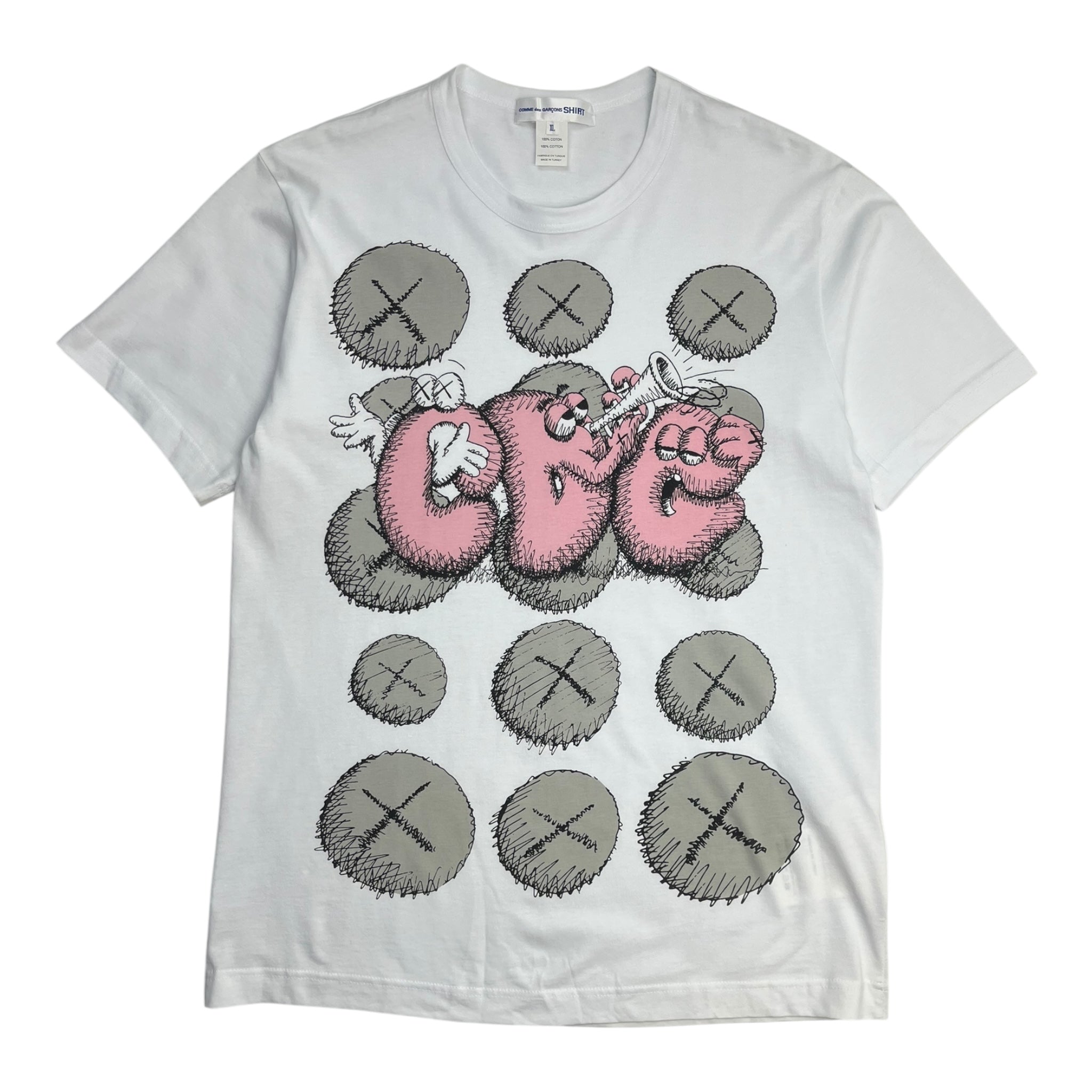 Comme Des Garcons X Kaws T-Shirt White