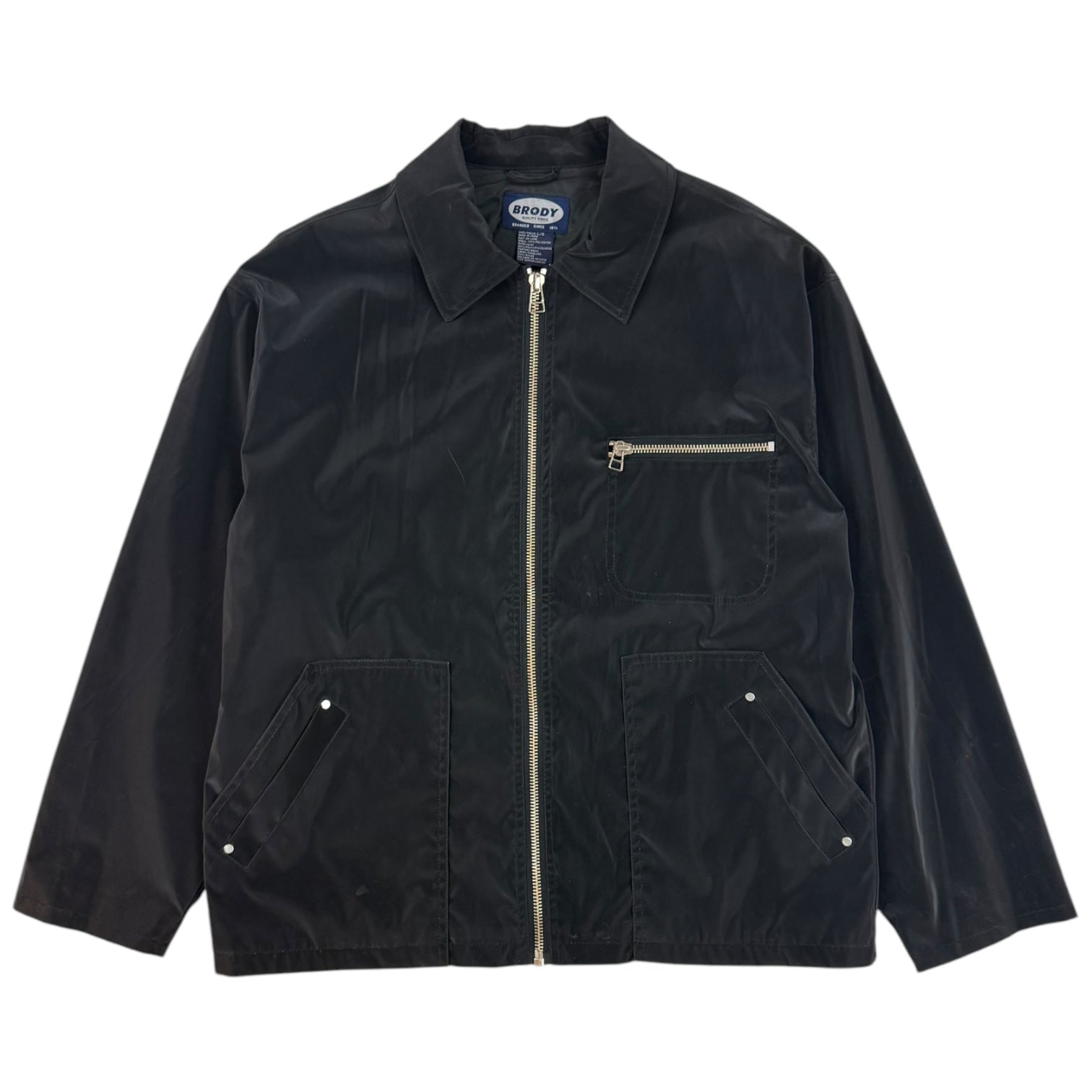 Vintage Brody Polyvinyl-chloride Jacket Black