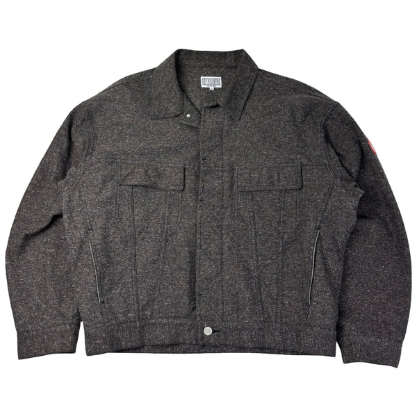 Cav Empt Casual Nep Twill Trucker Jacket Charcoal