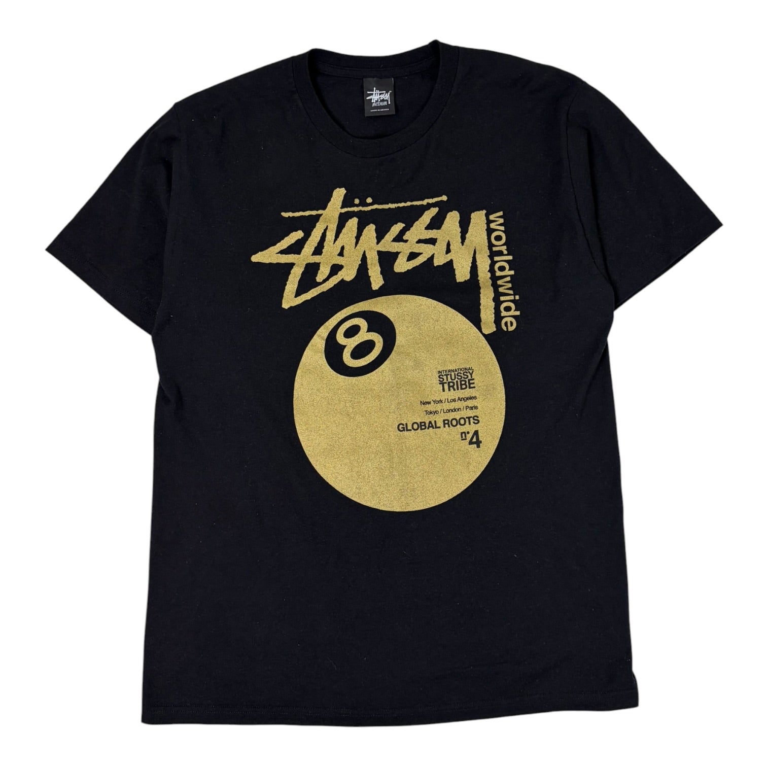 Stussy Worldwide Global Roots 8 Ball T-Shirt