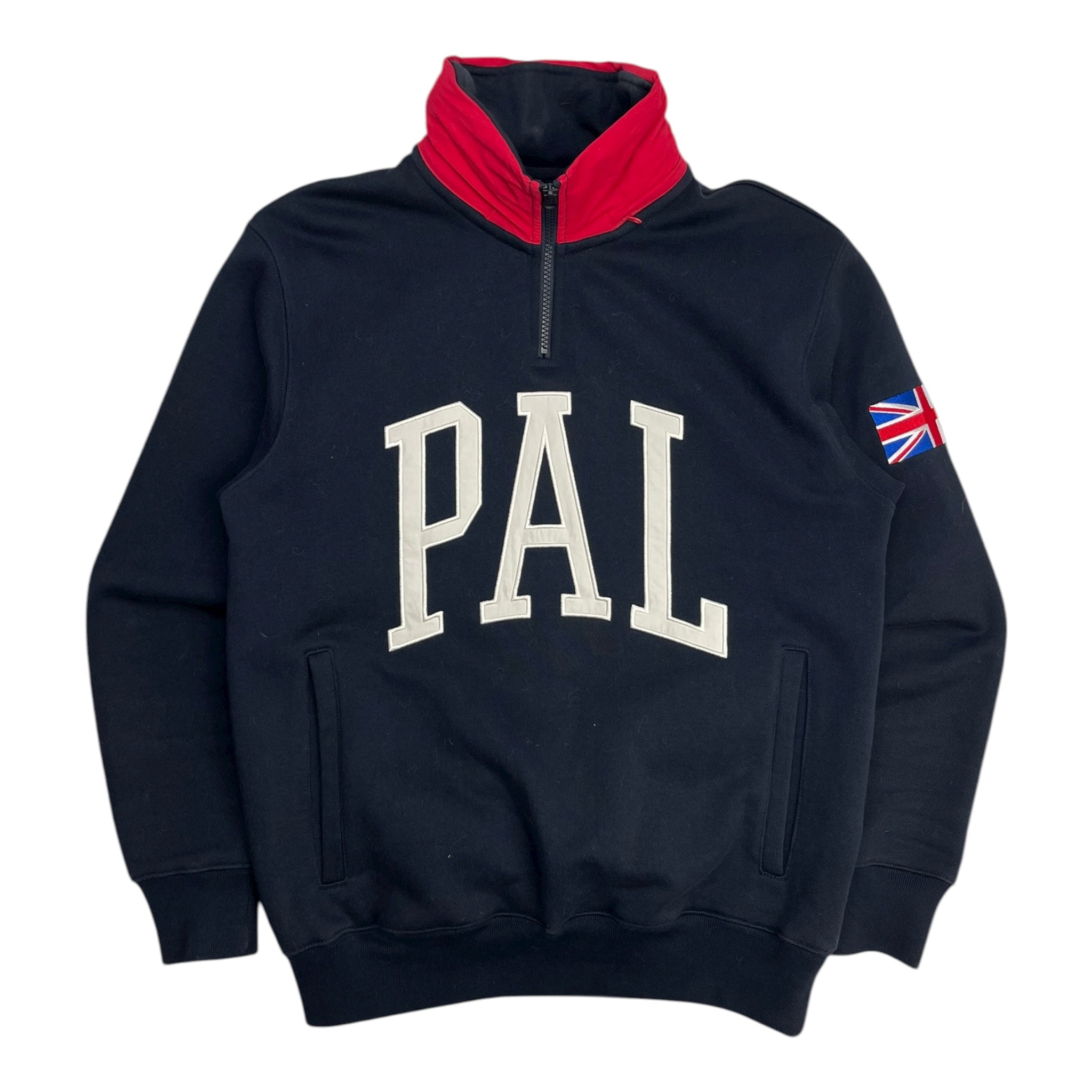 Palace Pal GB Quarter Zip Sweatshirt Navy