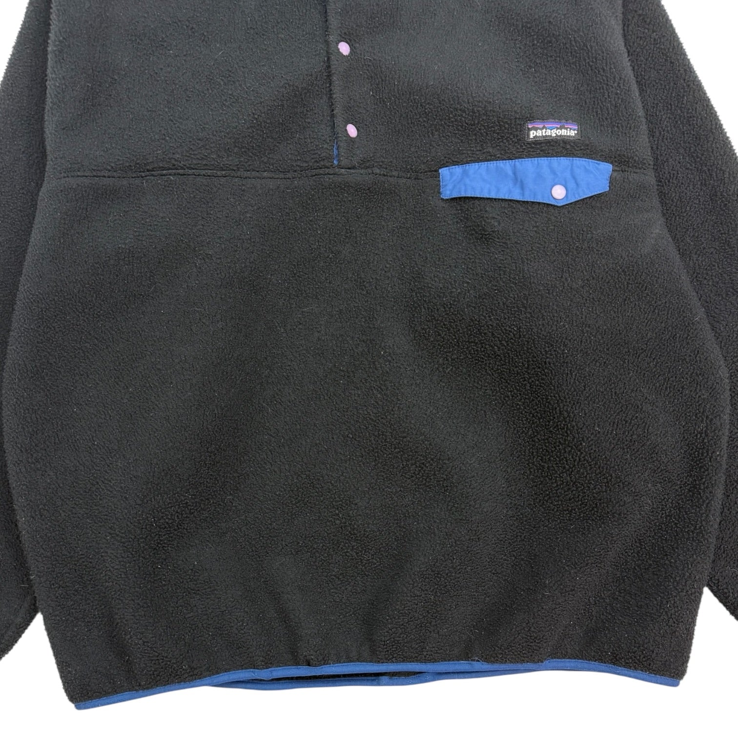 Vintage Patagonia Synchilla Snap T Fleece Black/Blue