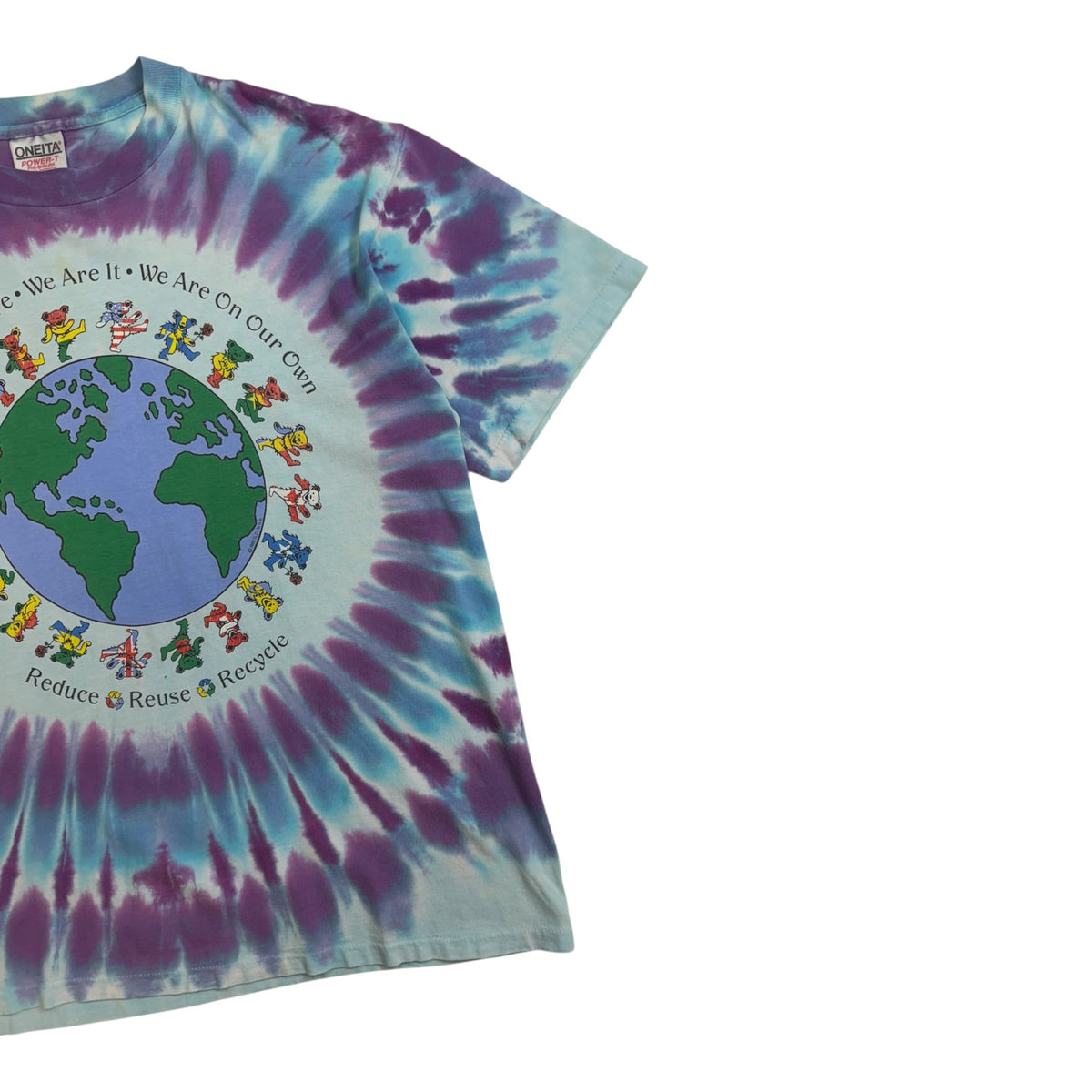 Vintage 1992 Grateful Deal “Reduce Reuse Recycle” Tie Dye T-Shirt