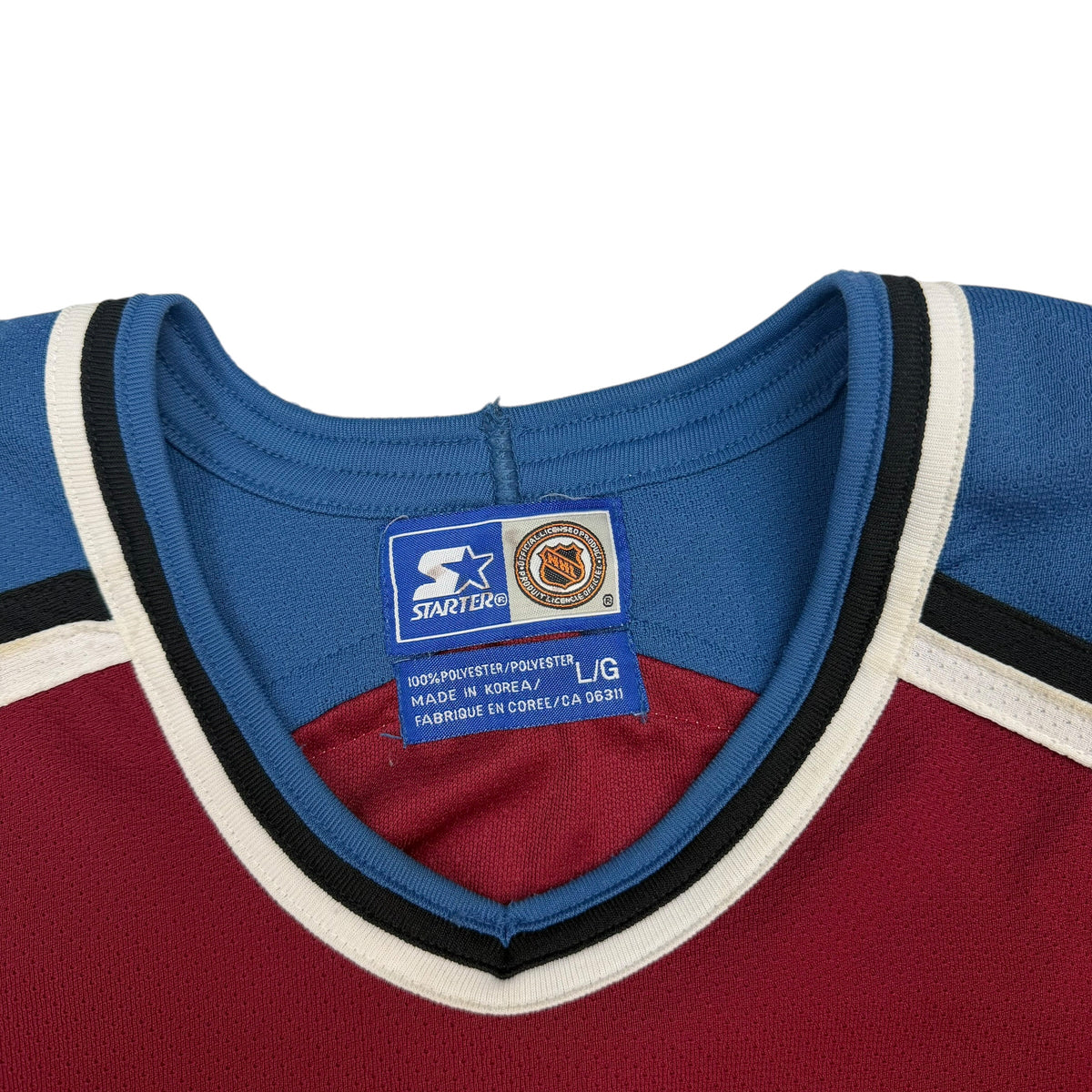 Vintage Starter Colorado Avalanche Jersey Red/Blue