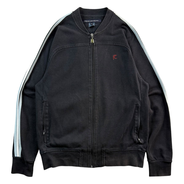 (W) French Connection FCUK Zip Up Sweater Black/Navy