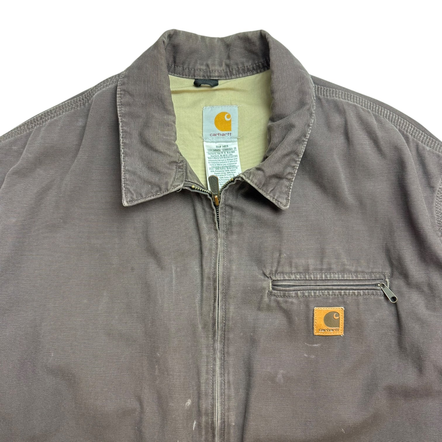 Vintage Carhartt Zip Up Jacket Brown