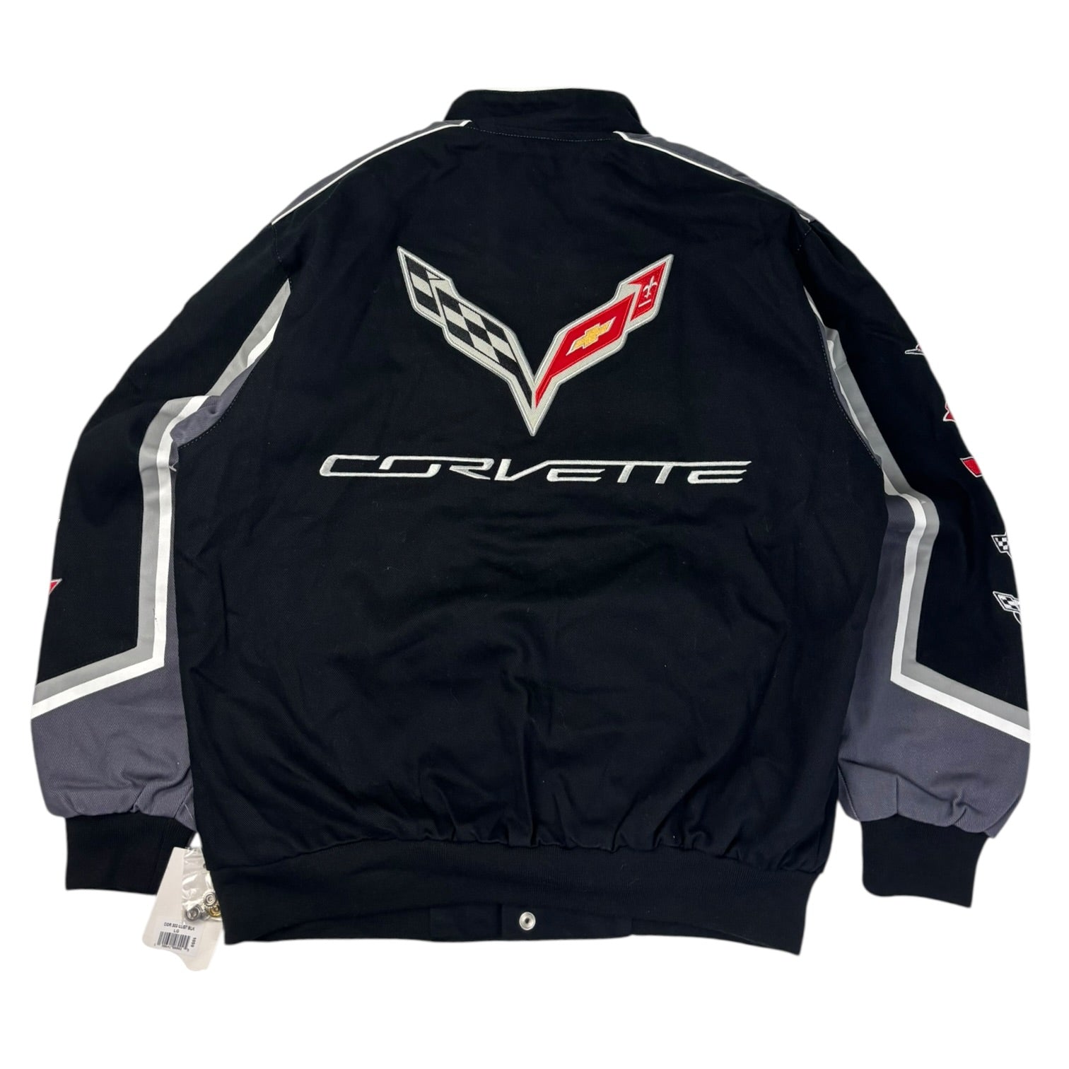Corvette JH Design Nascar Jacket Black