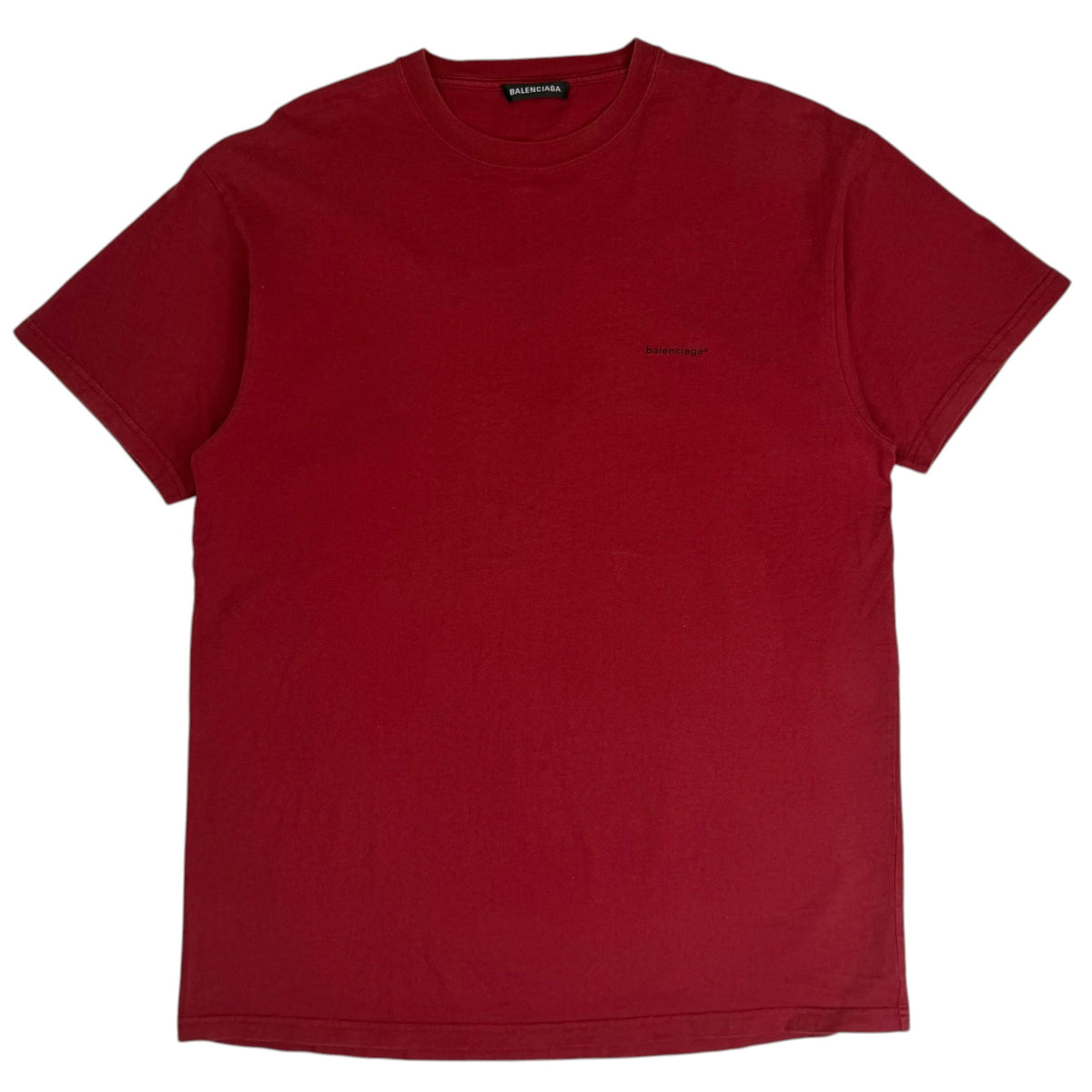 Balenciaga Mini Logo Tee Red