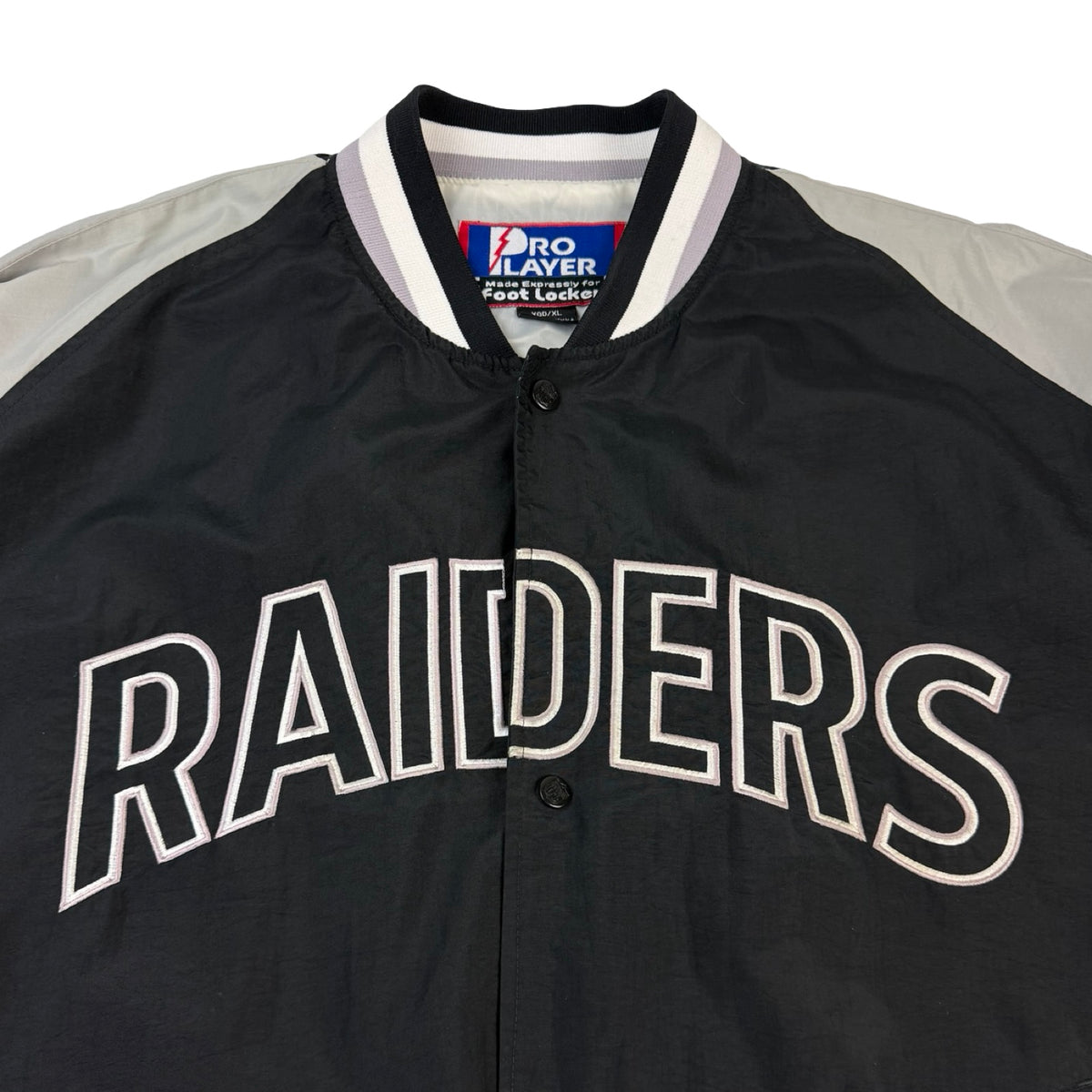 Vintage Oakland Raiders Pro Player Bomber NFL Jacket Black