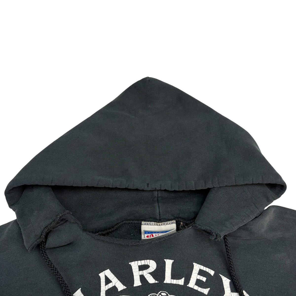 Vintage Harley Davidson Hardrock Saloon Hoodie Faded Black