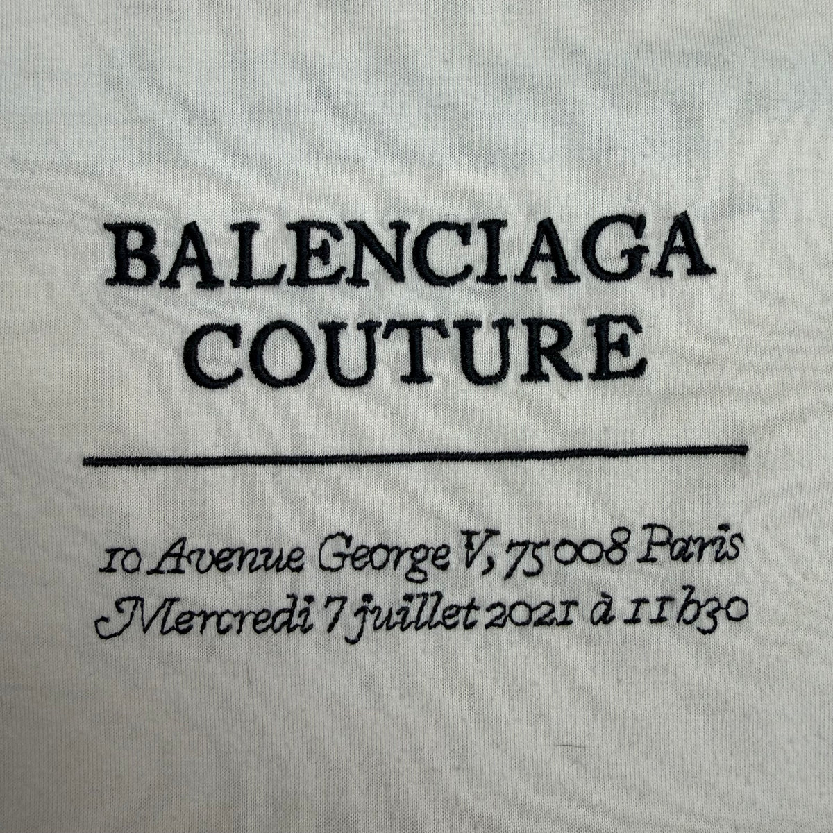 Balenciaga Couture Oversized Tee White