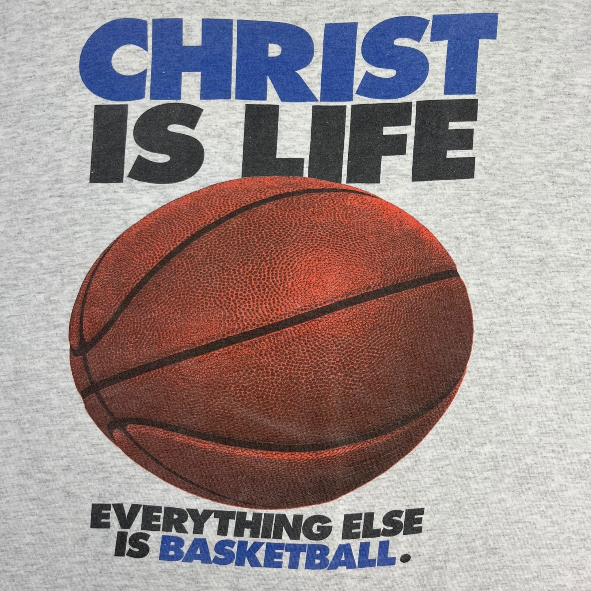 Vintage ‘Christ is Life, Everything Else is Basketball’ Tee