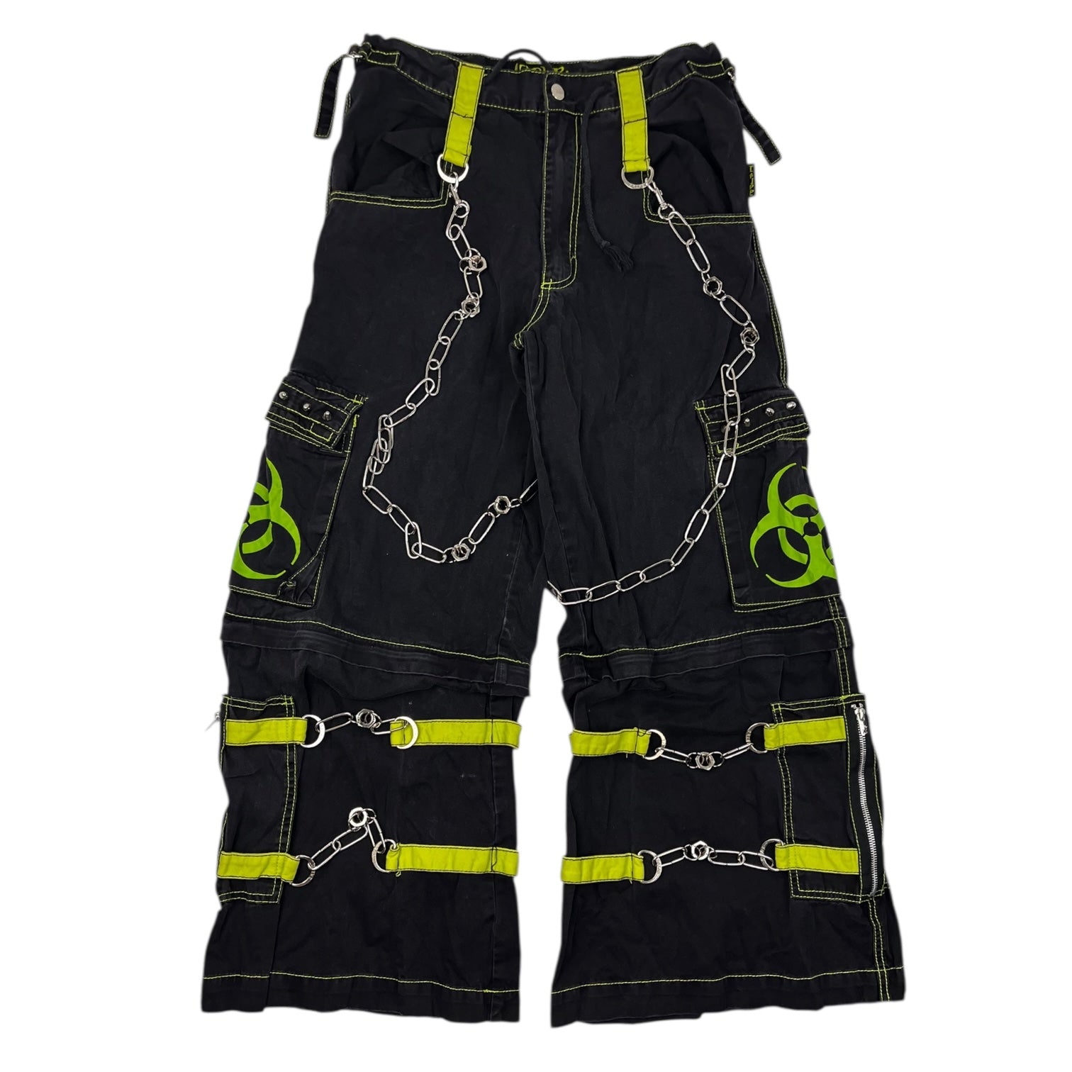 Vintage Y2K Tripp NYC Goth Rave Biohazard Baggy Pant