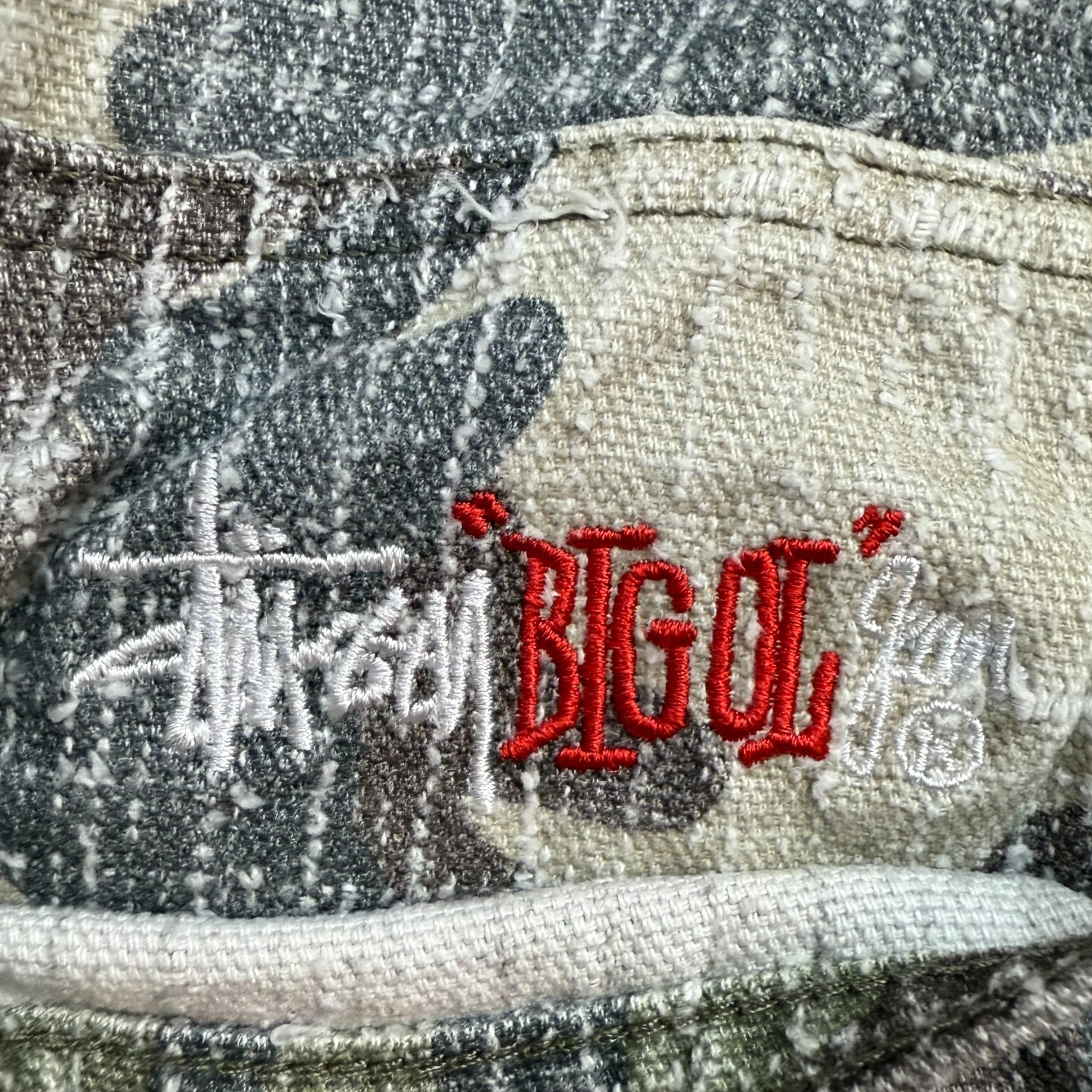 Stussy Needlepunch Big Ol’ Jeans Woodland Camo