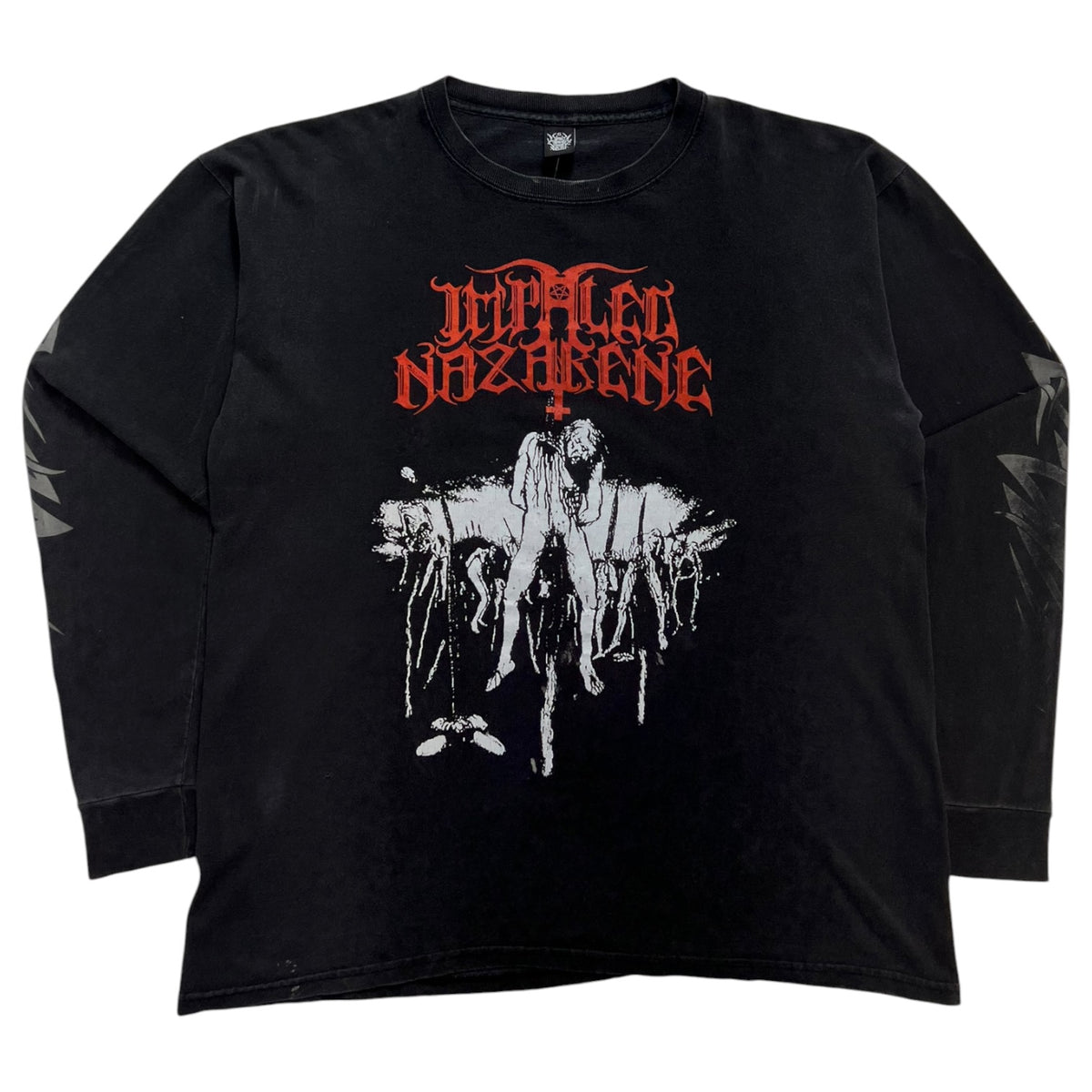 Vintage Impaled Nazarene Long Sleeve T-Shirt Black