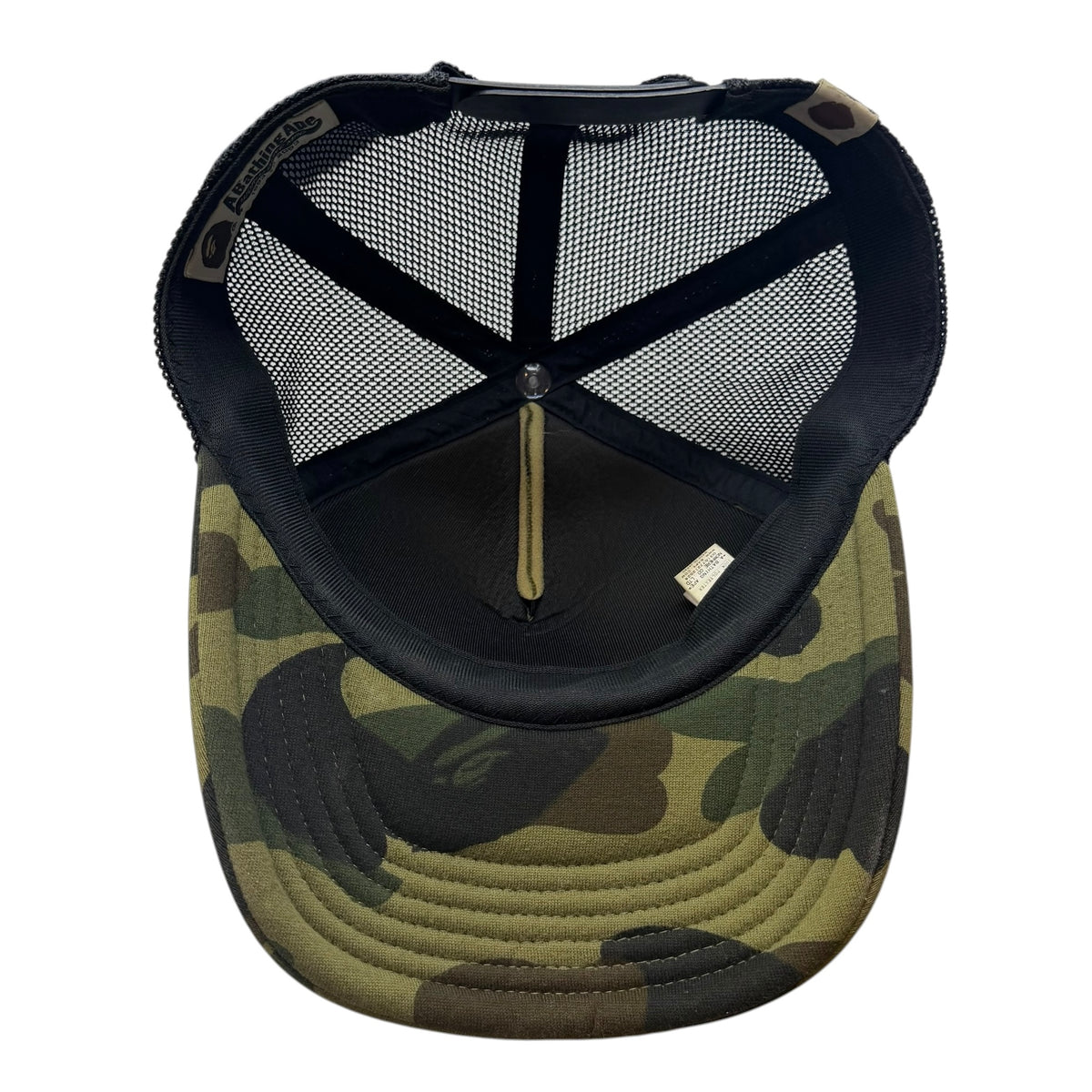 Bape 1st Camo Mesh Trucker Hat Green