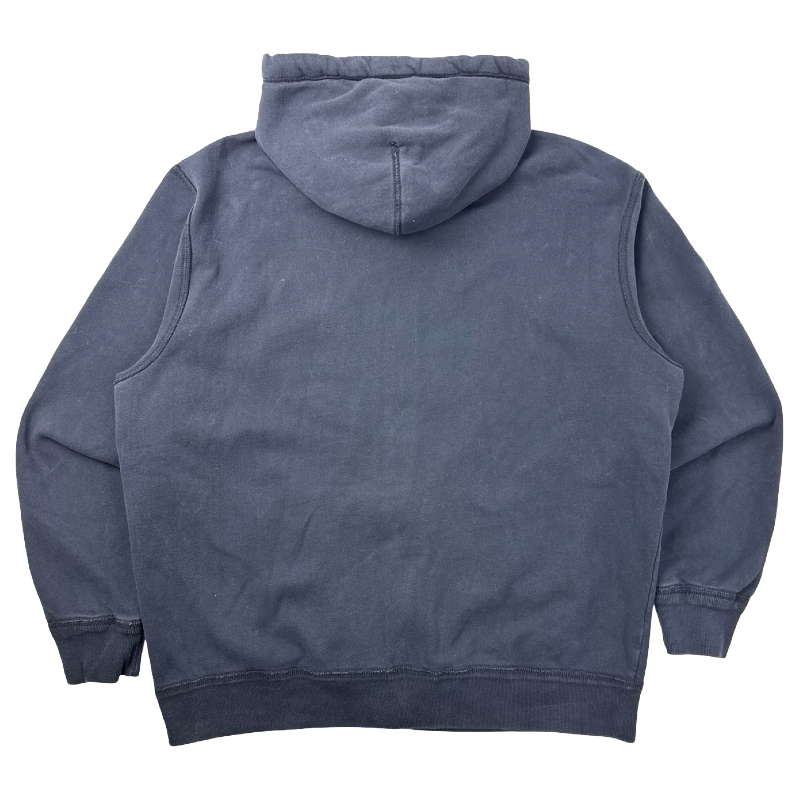 Y2K American Eagle Pocket Embroidered Zip Up Hoodie Blue