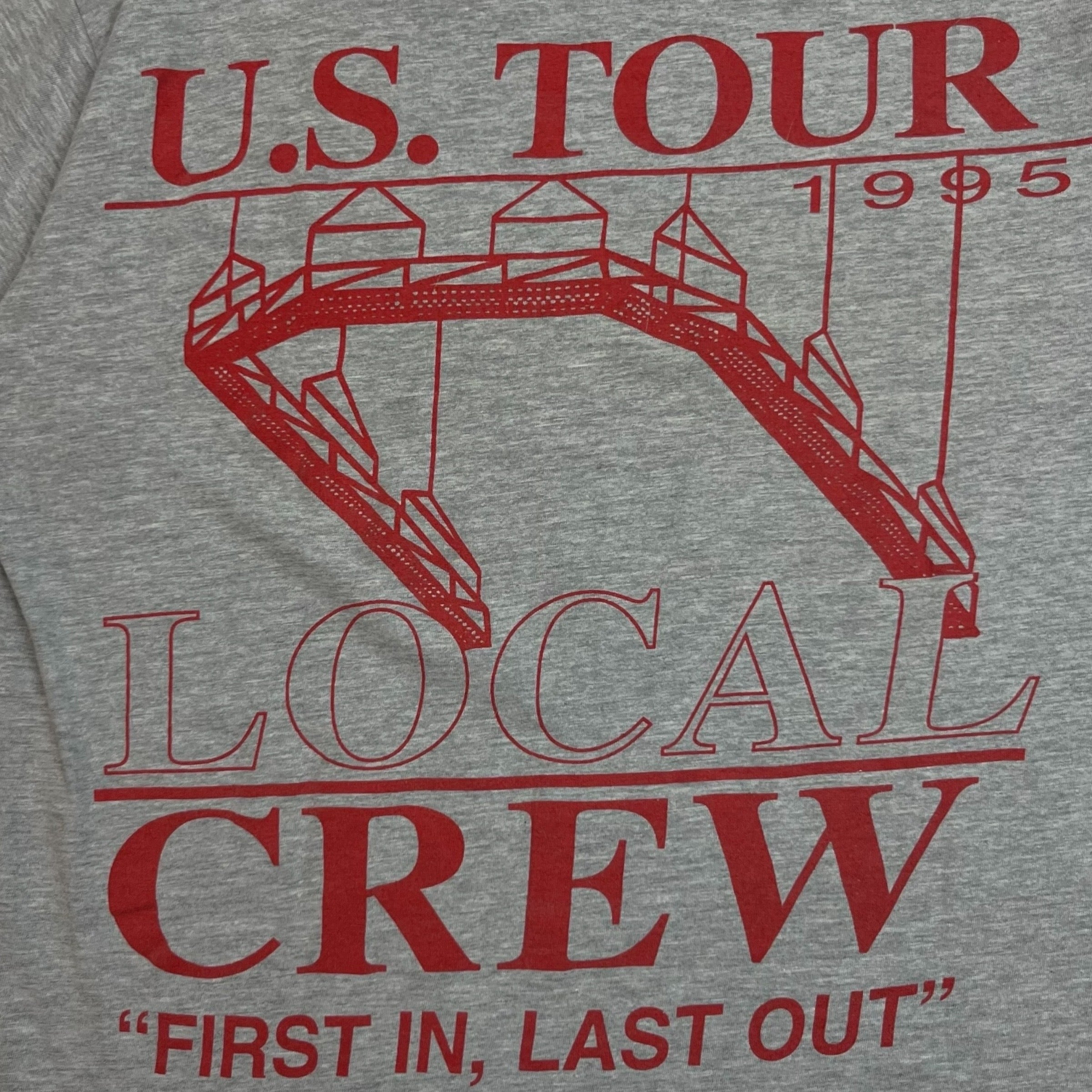 1995 Boyz II Men U.S. Tour Tee Grey