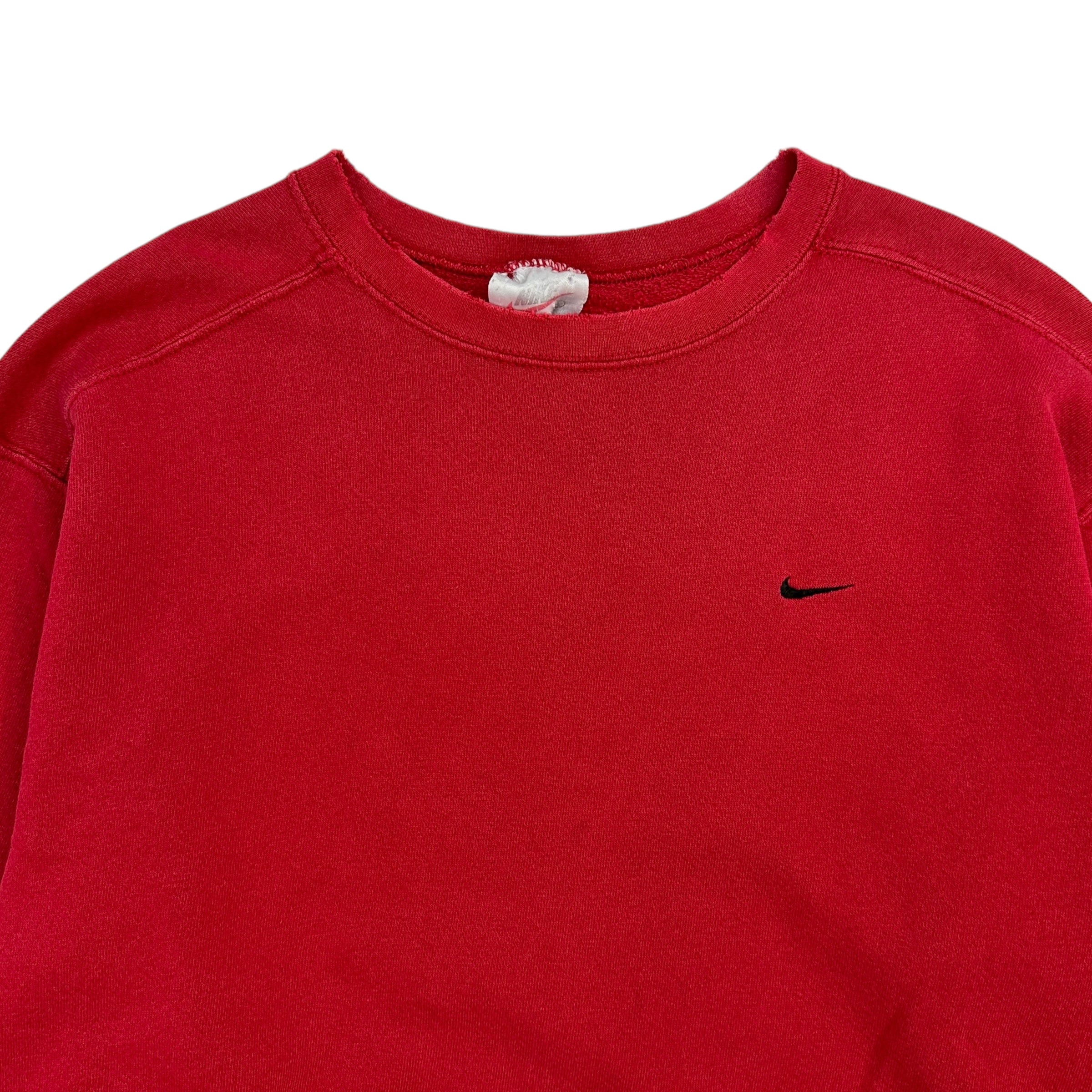 Vintage Nike Small Swoosh Crewneck Red