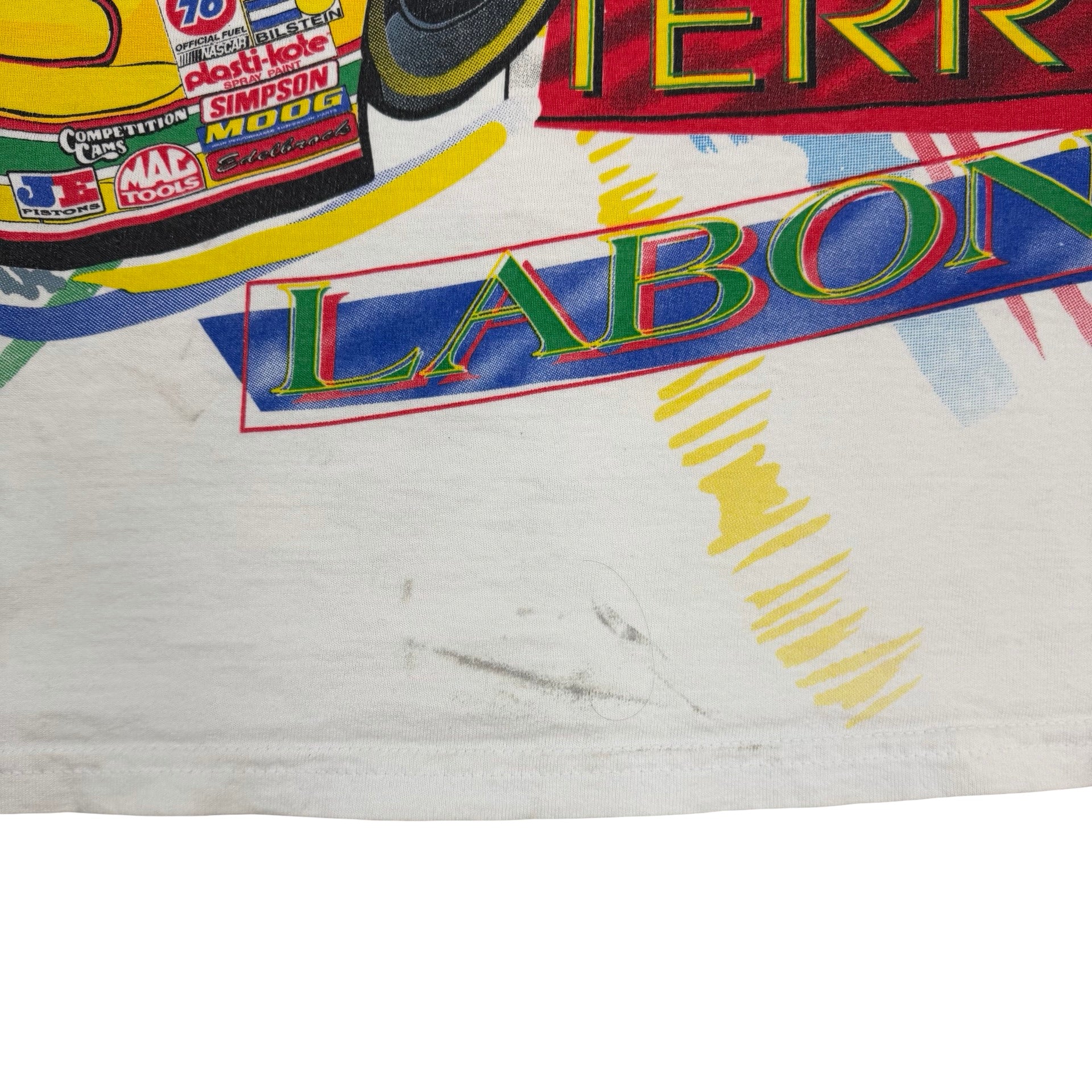 1996 Terry Labonte NASCAR Champion All Over Print Chase Racewear Tee White