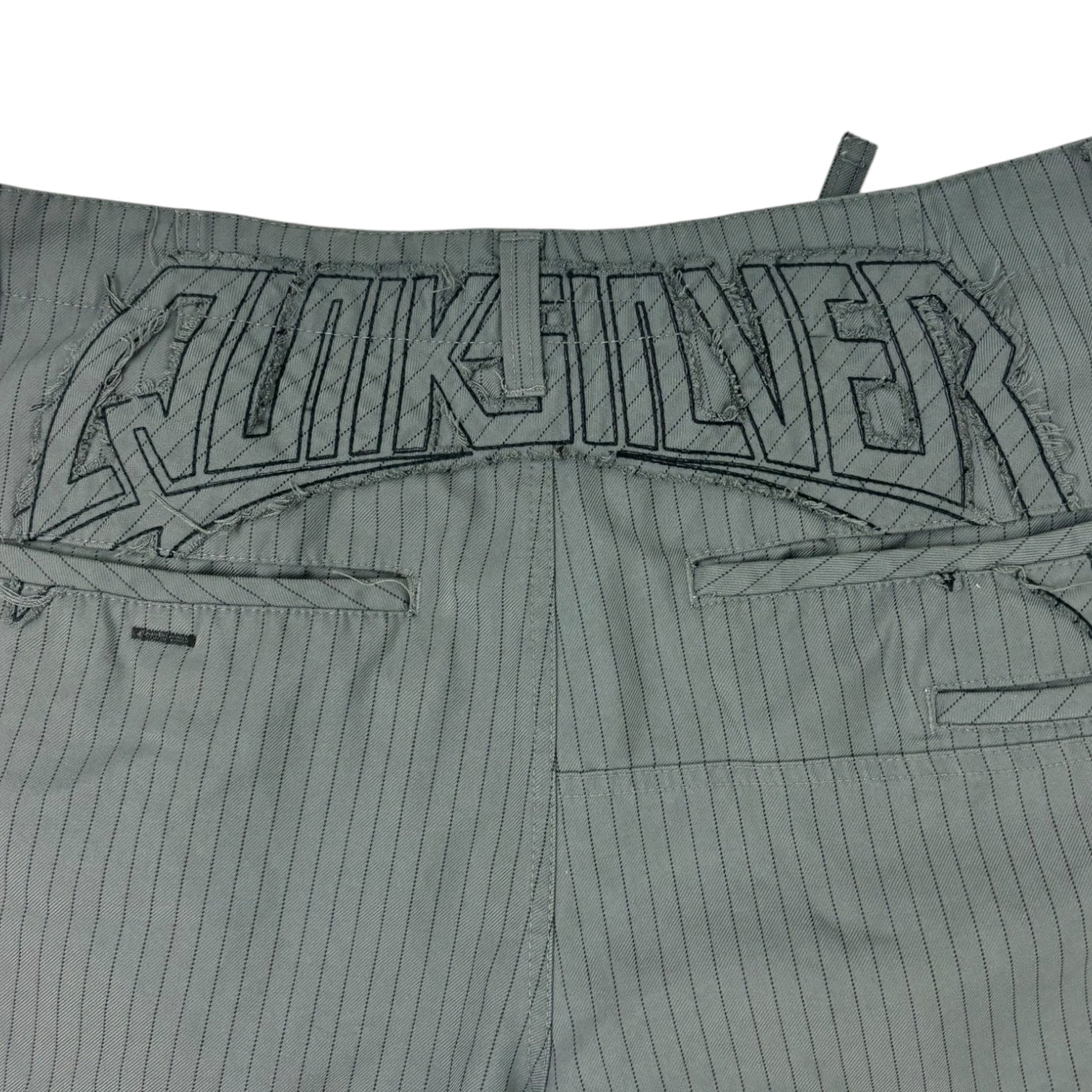 Vintage Quicksilver Pinstripe Shorts Grey