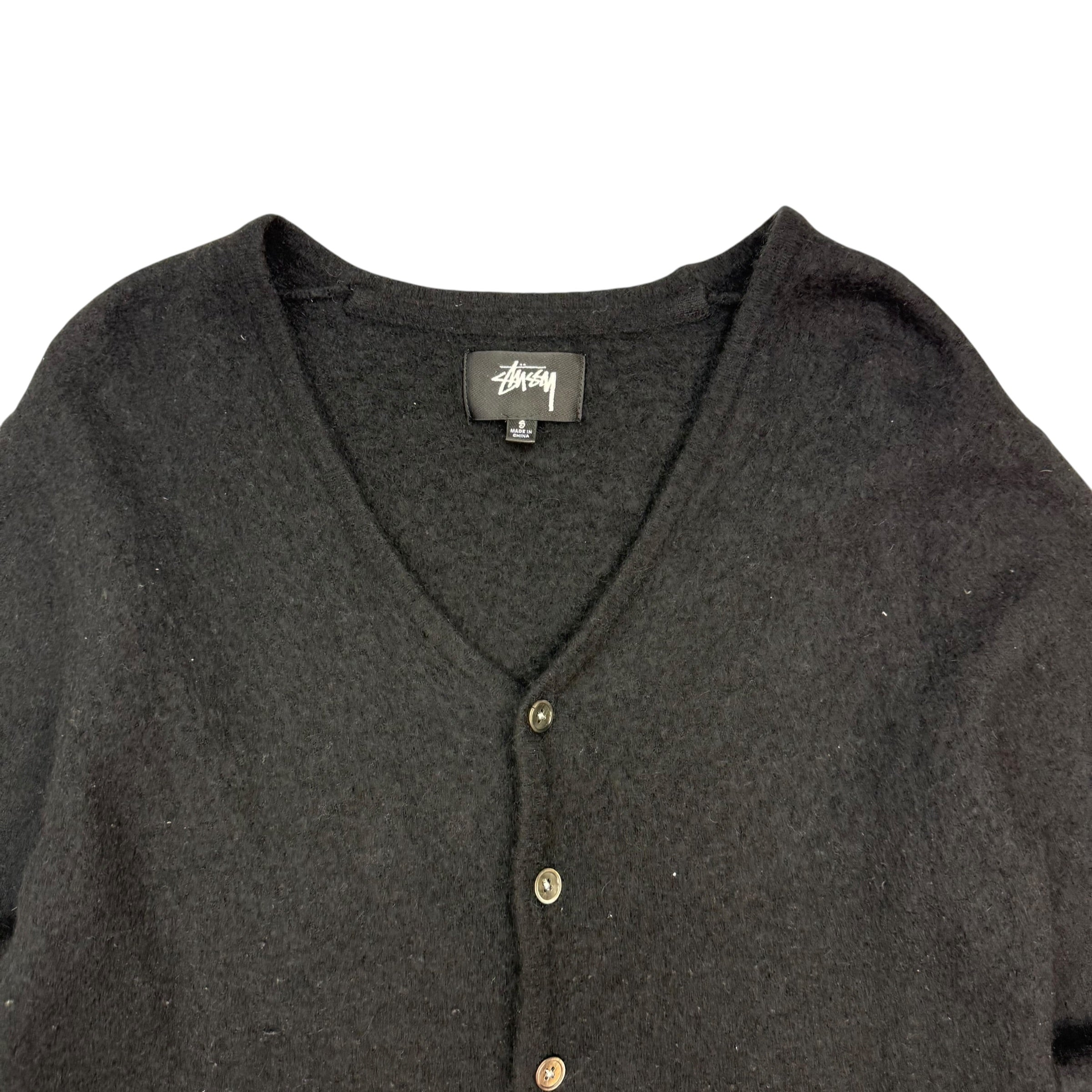 Stussy Brushed Cardigan Black