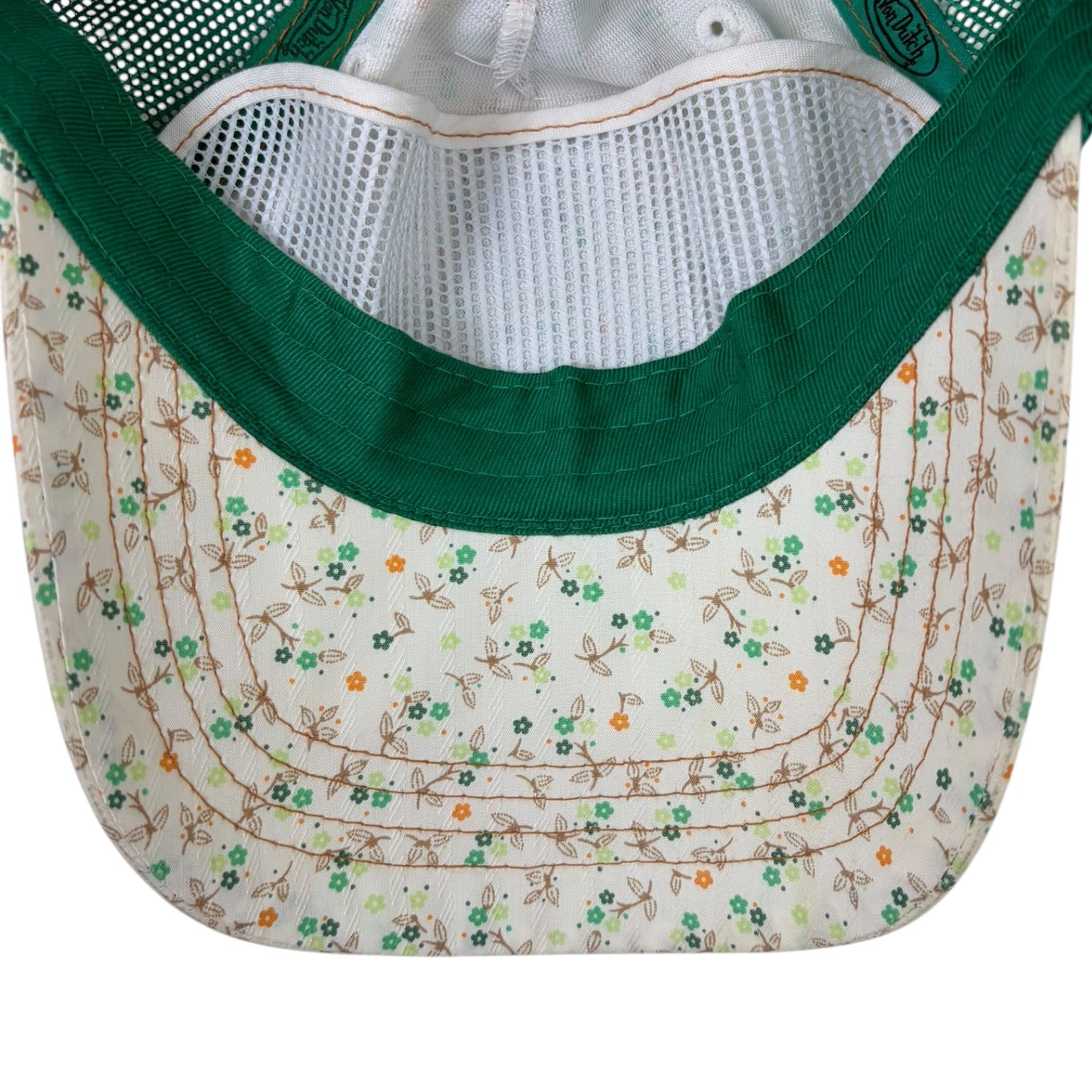 Von Dutch Floral Trucker Hat White/Green