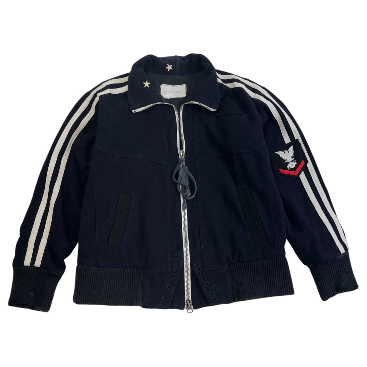 Greg Lauren Navy Sailor Track Jacket