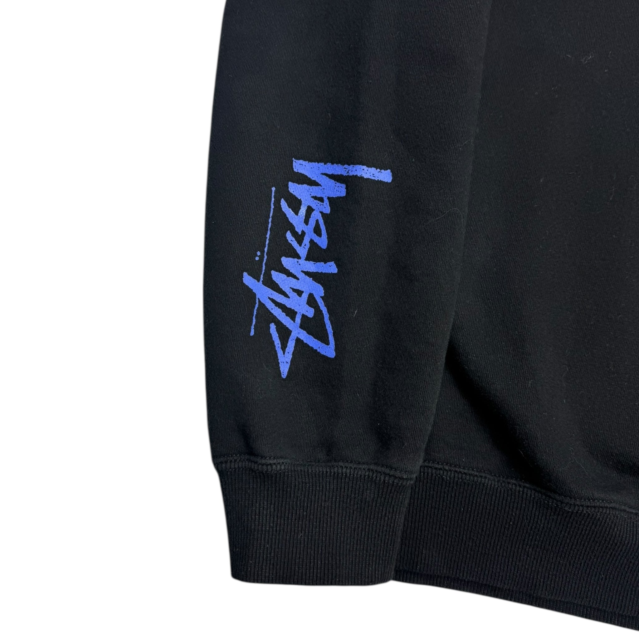 Stüssy Sleeve Logo Crewneck Black