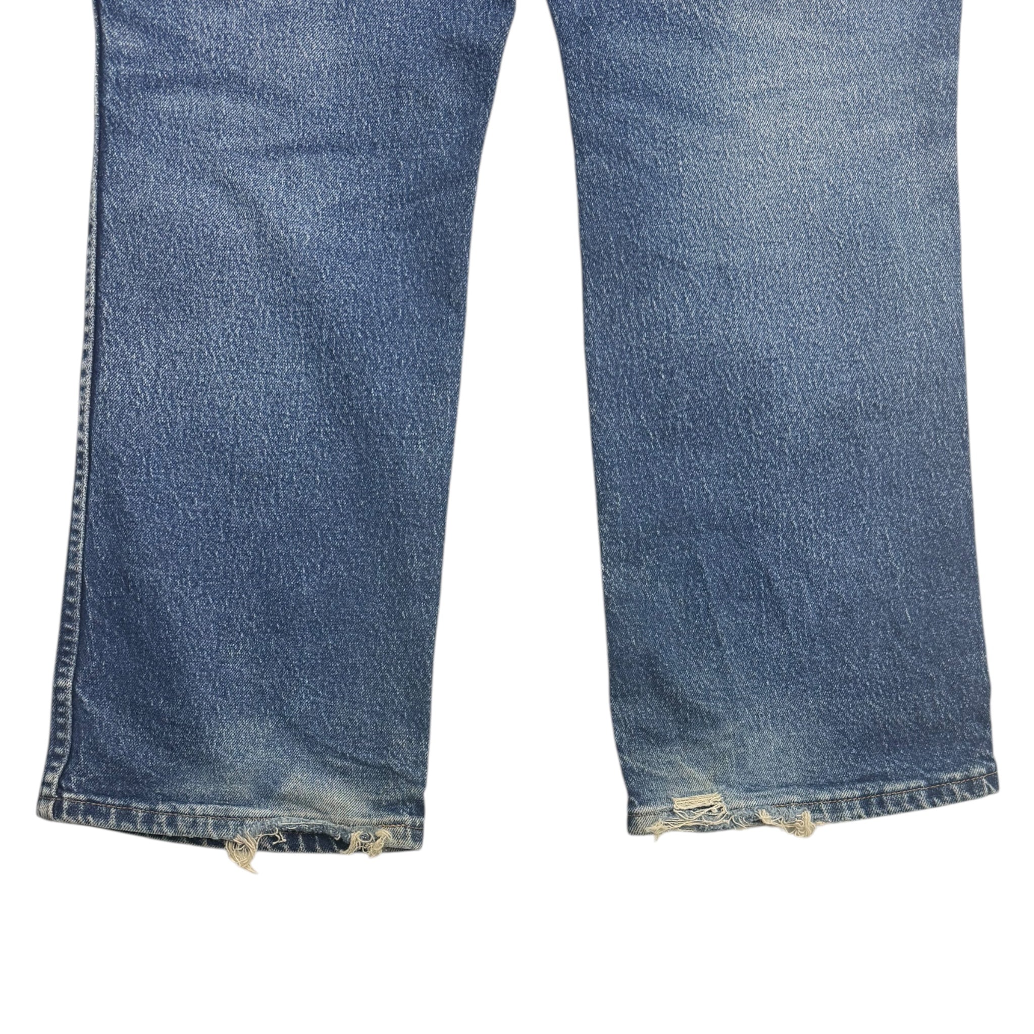 Vintage Distressed Wrangler Flare Jeans