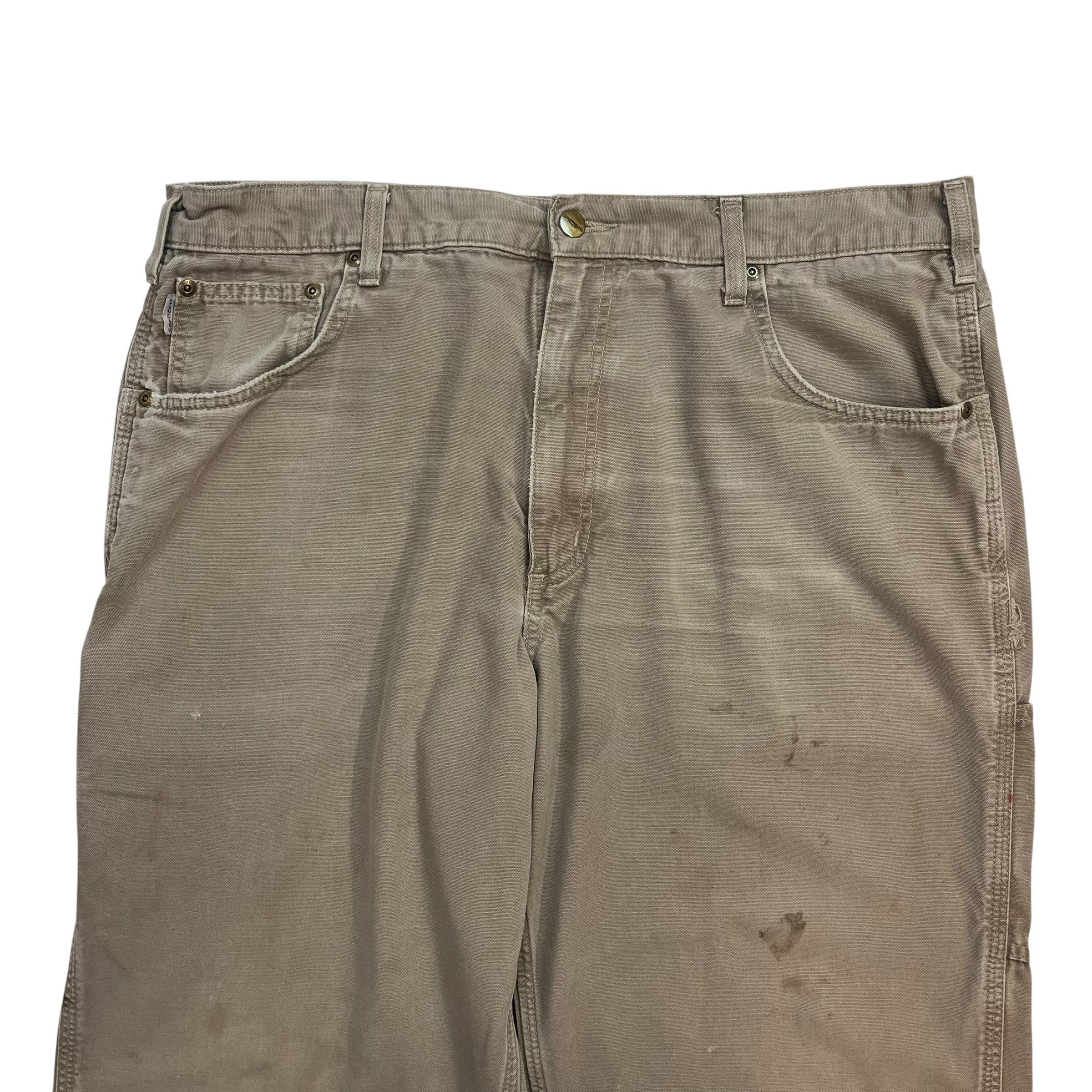 Vintage Carhartt Dungaree Pants Beige