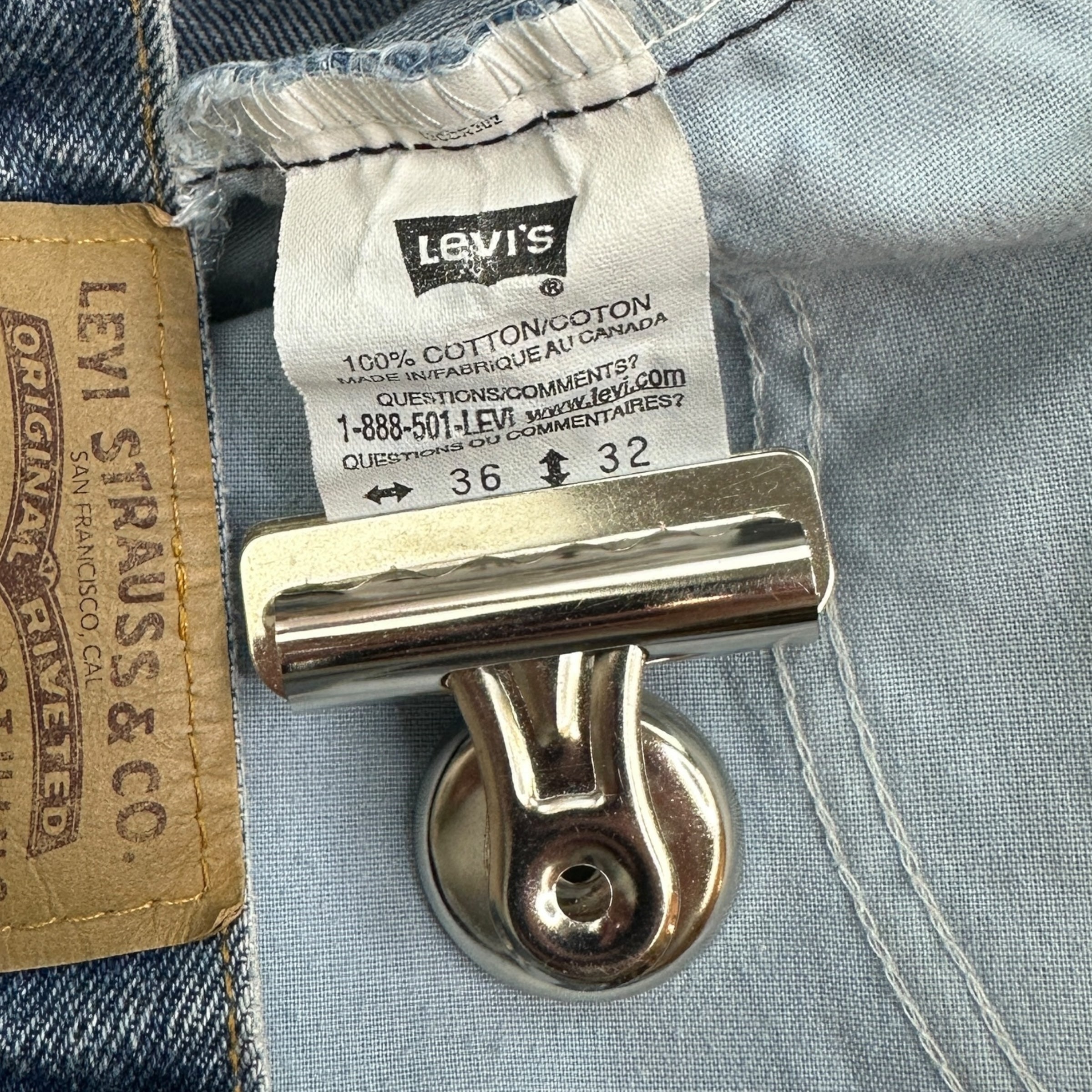 Vintage Levis Orange Tab 506 Denim Stone Wash