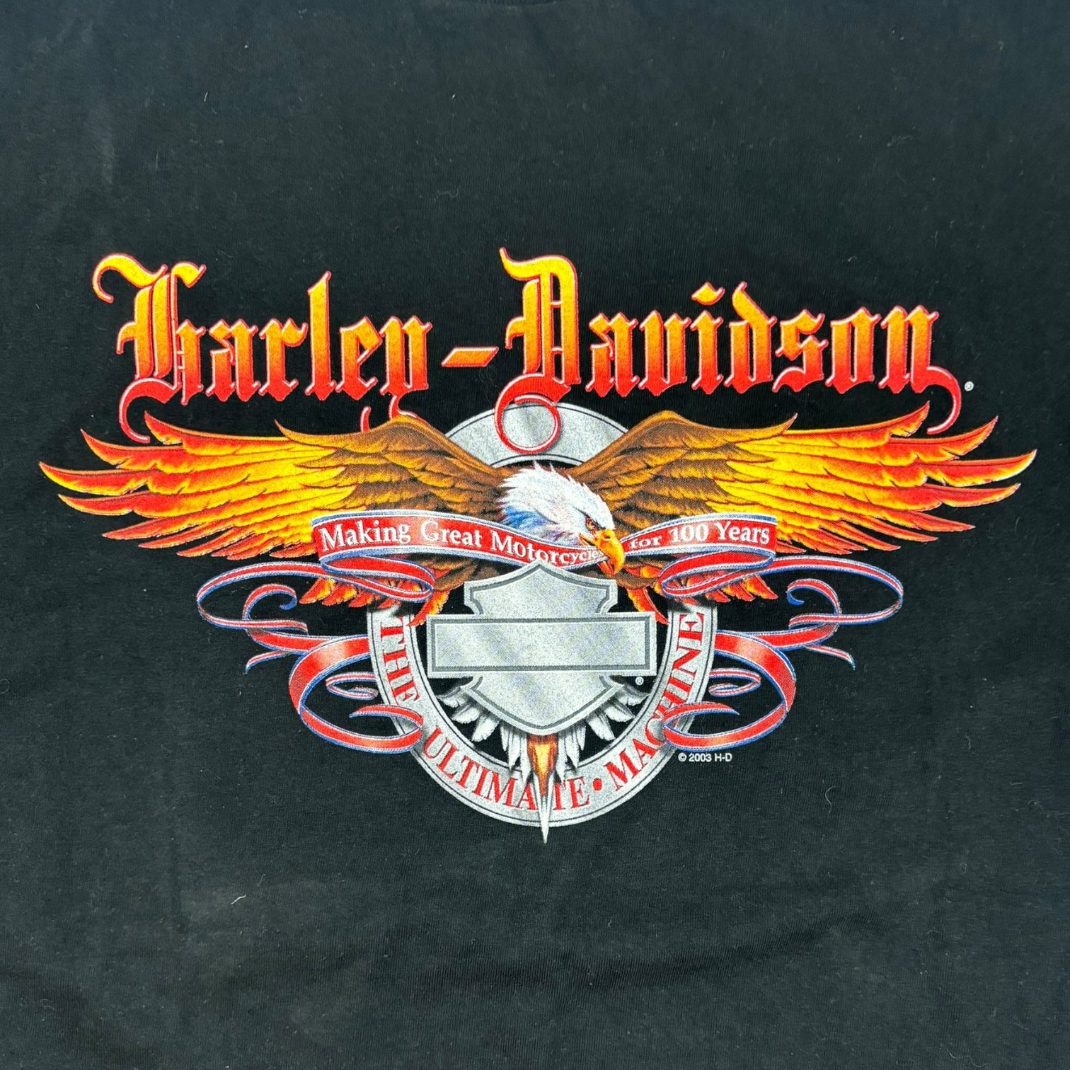 Vintage 2003 Harley Davidson United Arab Emirates T-Shirt Black