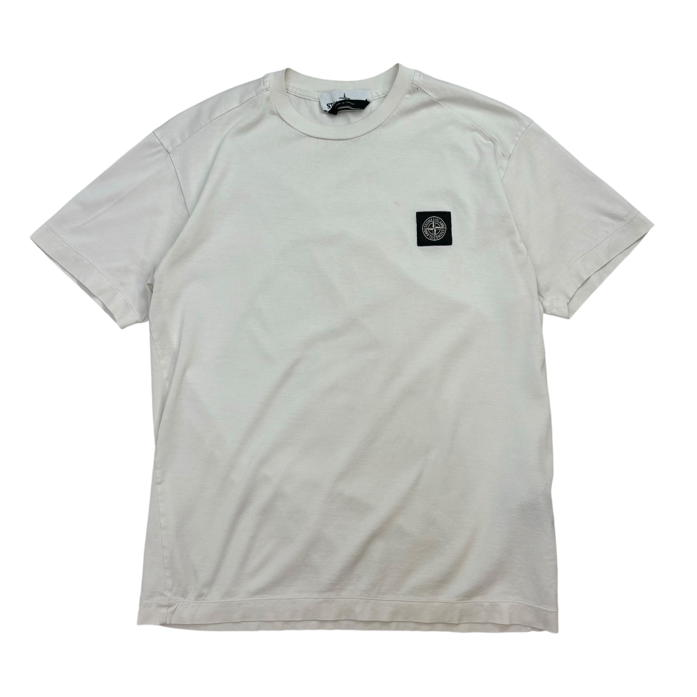 Stone Island Logo Tee White