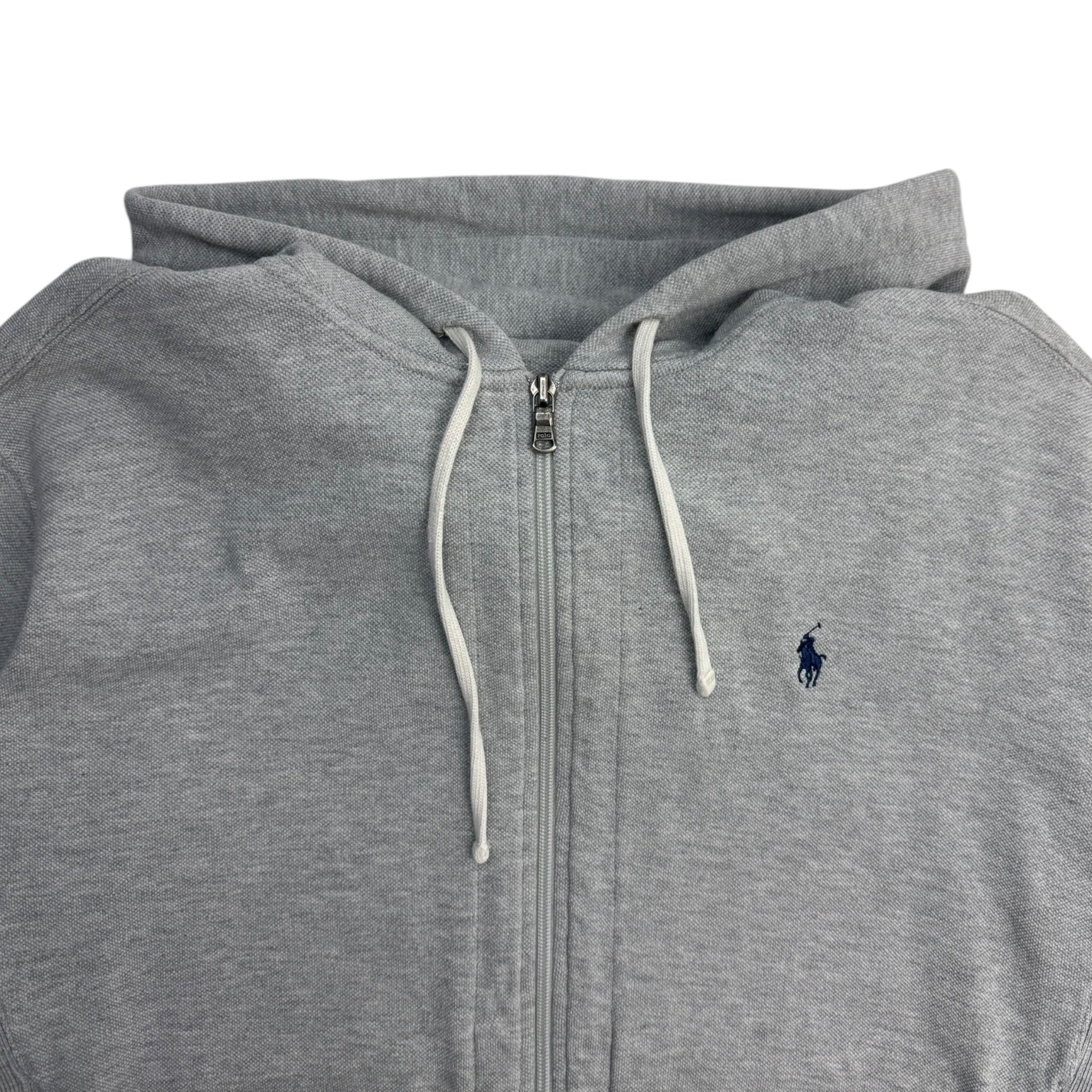 Vintage Polo Ralph Lauren Zip Up Hoodie Grey