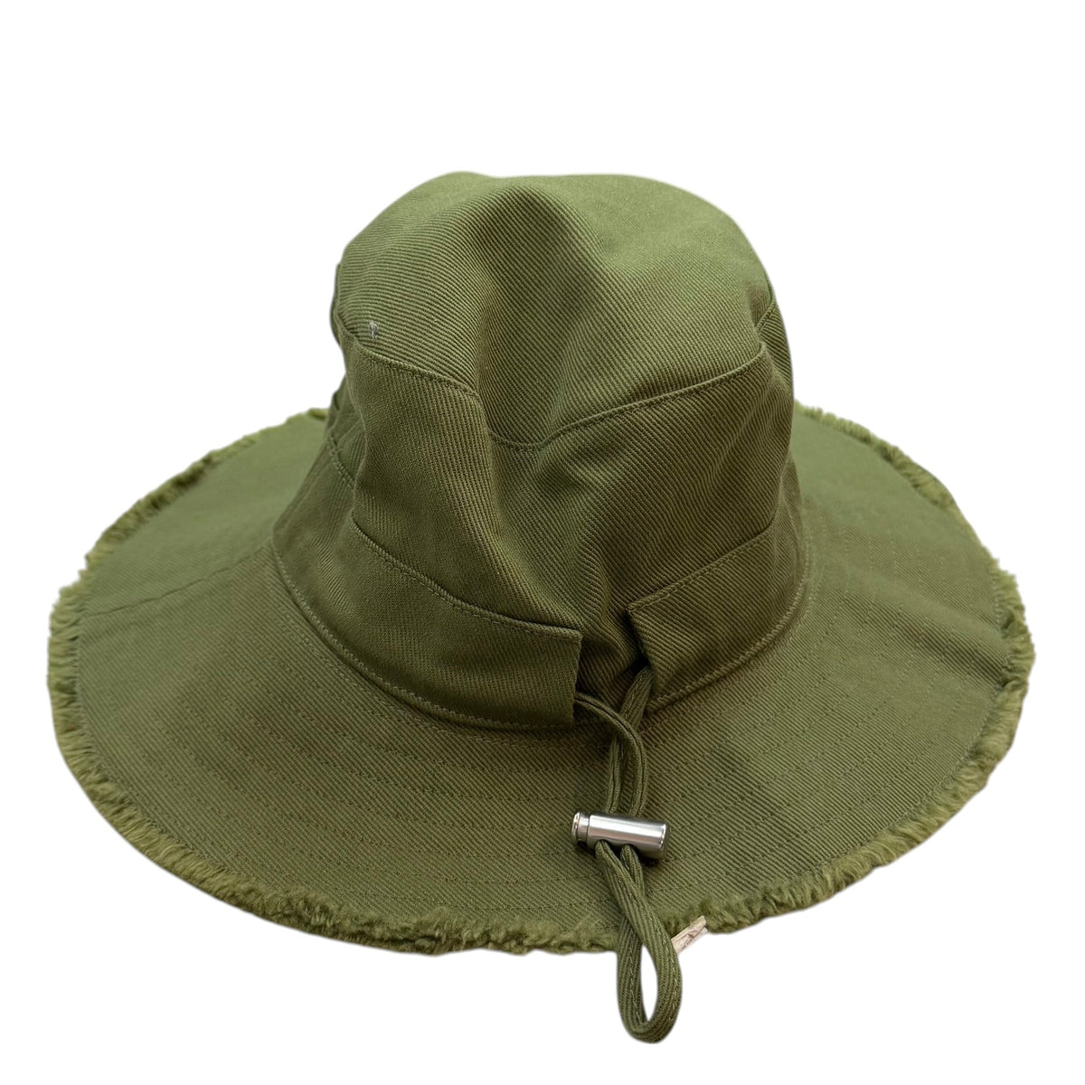 Jacquemus Frayed Brim Bucket Hat Green