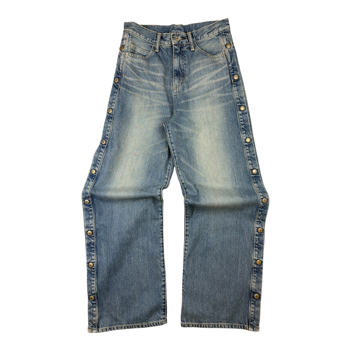 (W) Hysteric Glamour “Kinky” Tearaway Denim Jeans Blue