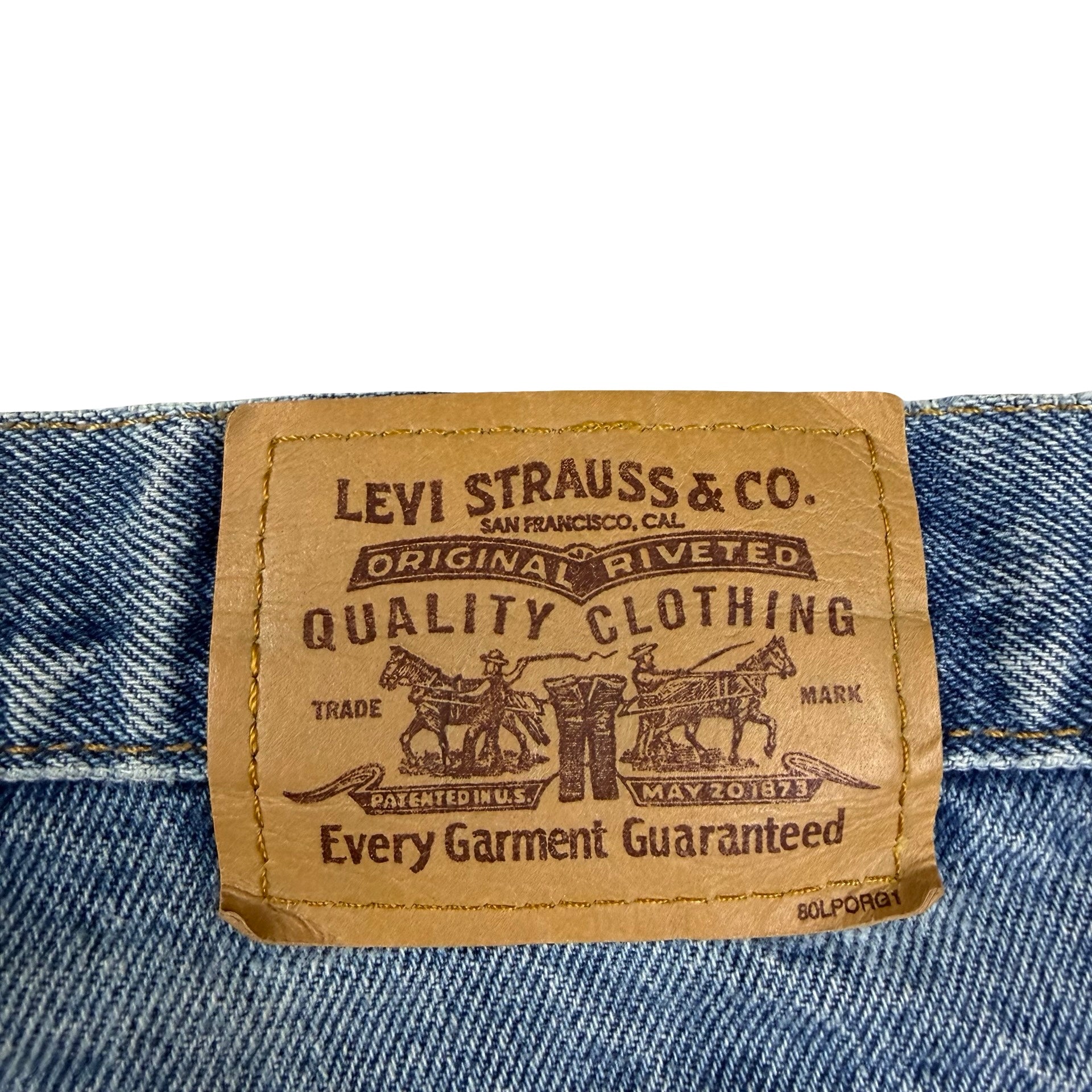 Vintage Levi’s 506 Flared Light Wash Orange Tab Denim Jeans Blue