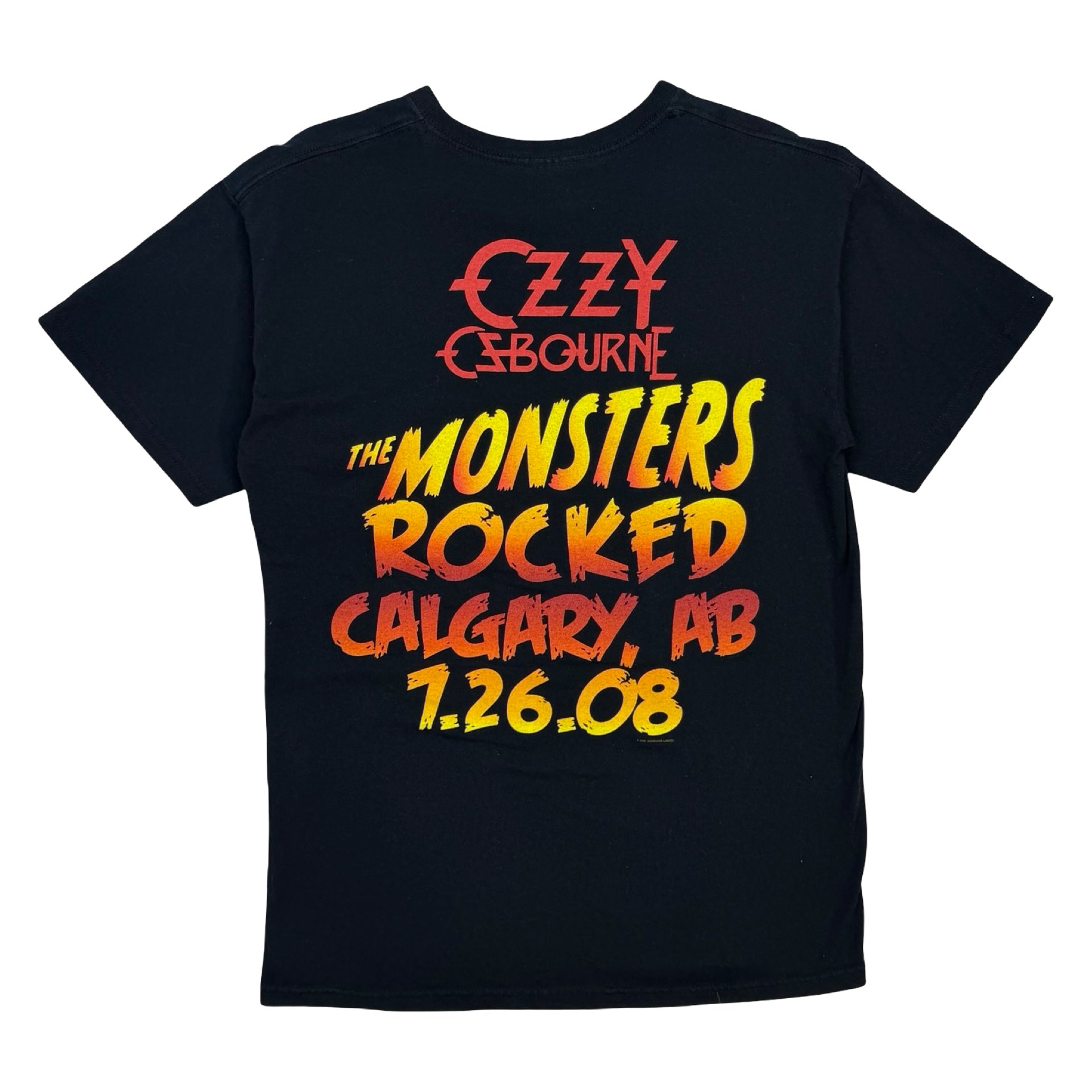 2008 Ozzy Osbourne “The Monsters Of Rock” Concert Tee Black
