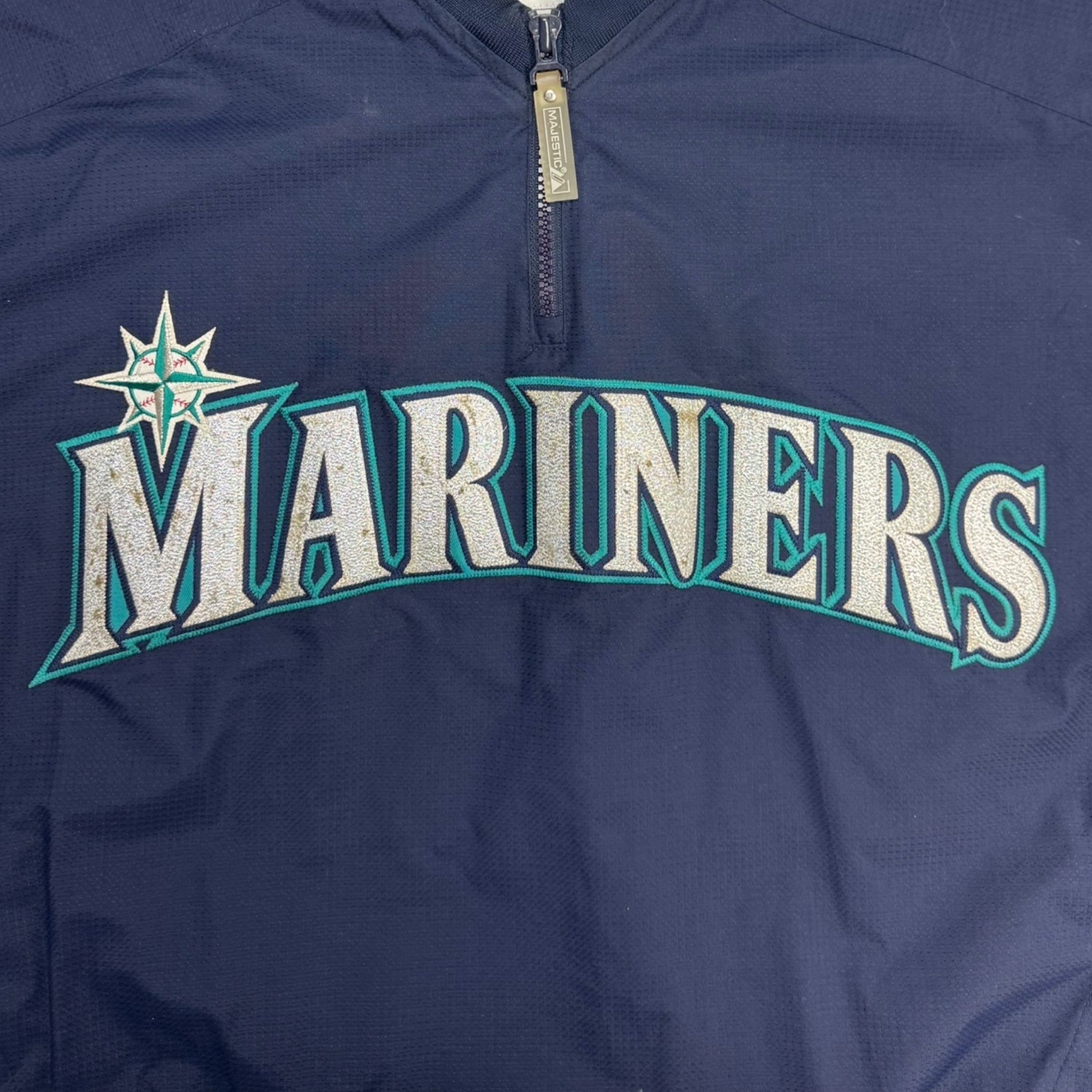 Vintage Seattle Mariners Q-Zip Pullover MLB Jacket