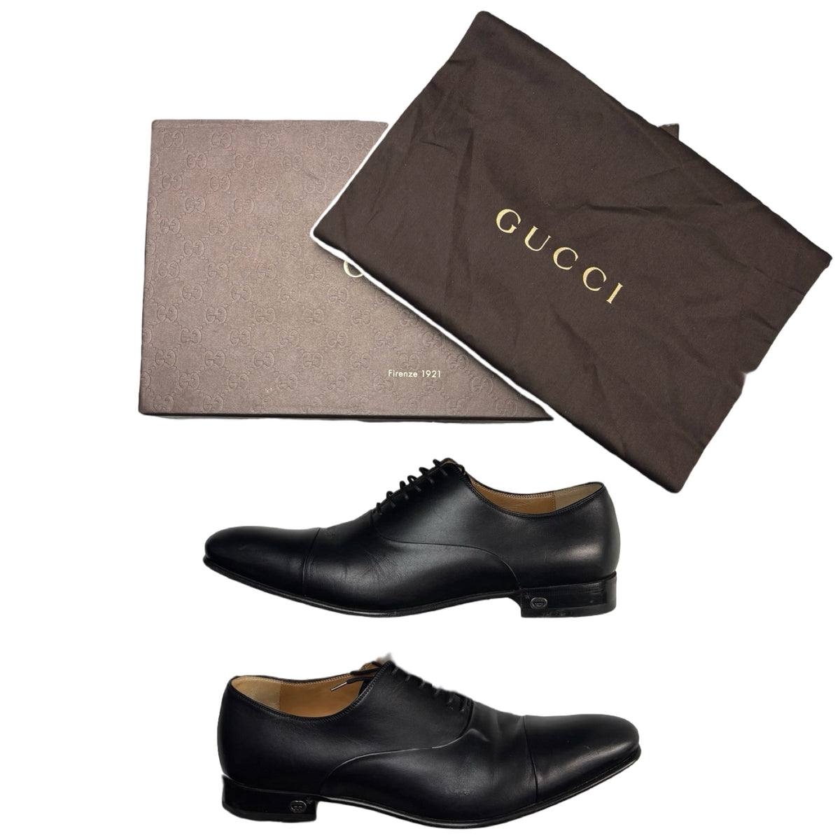 Gucci New Saddle Calf Dress Shoes (Used)