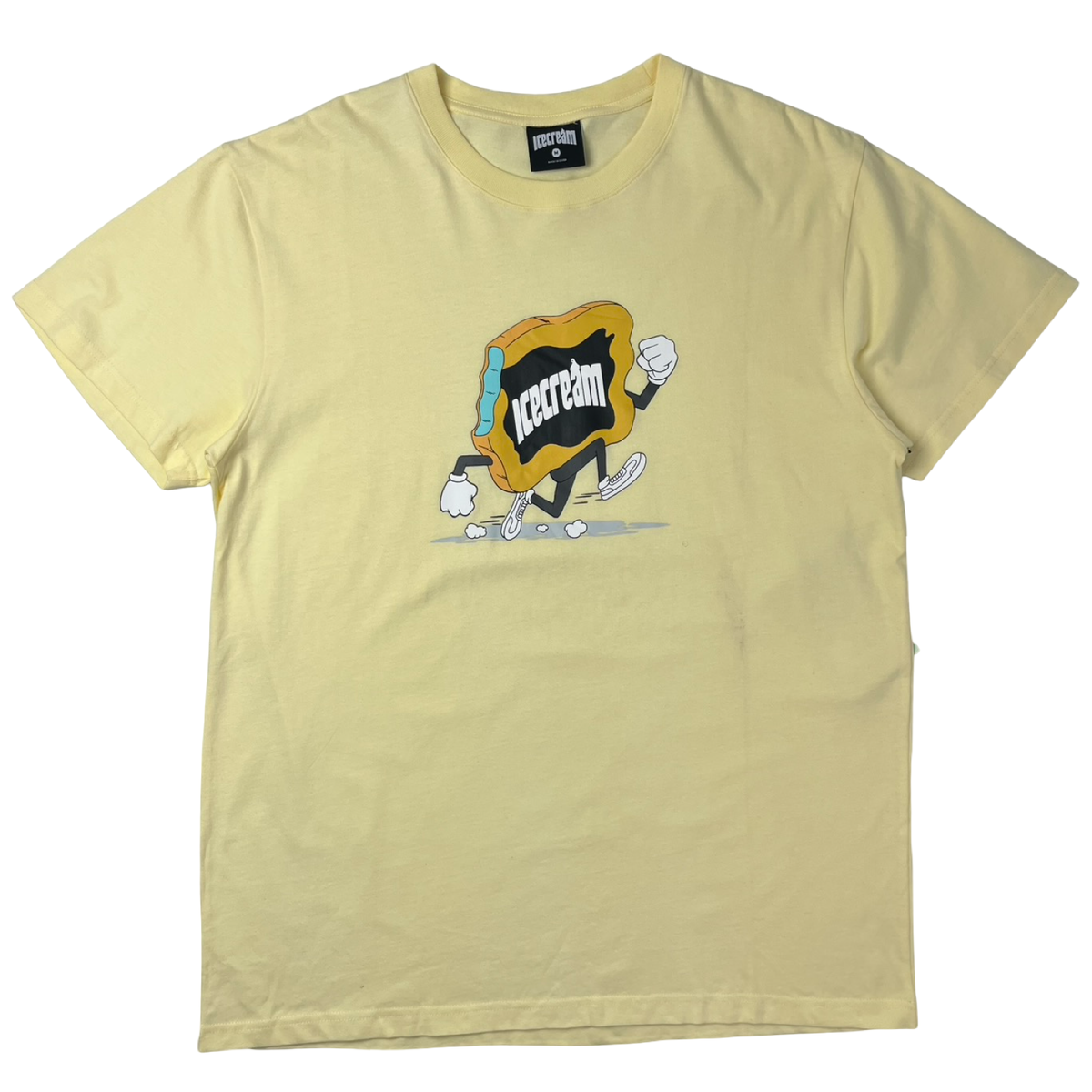 ICECREAM Running Logo Tee Patel Yellow