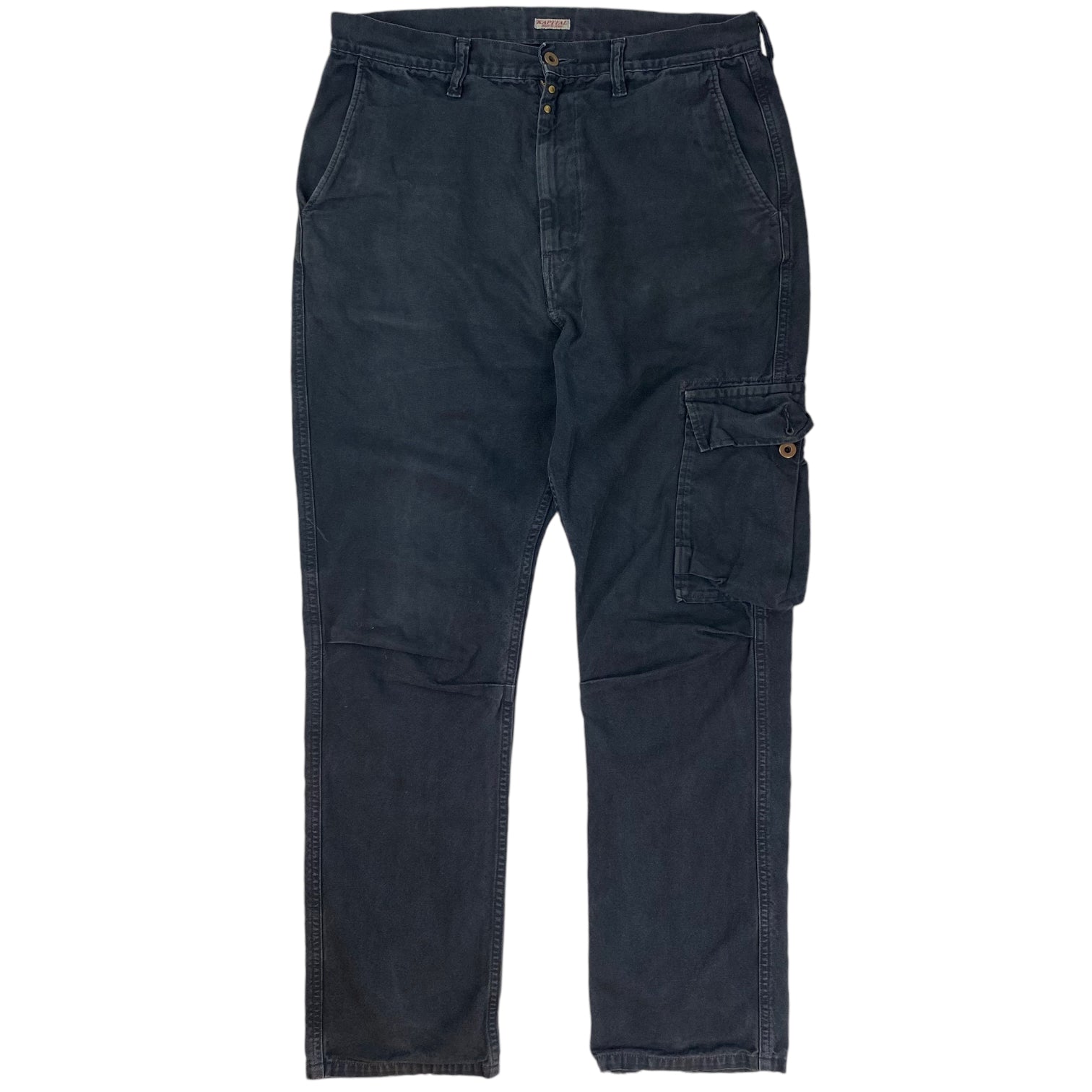 Kapital Ringoman Straight Leg Cargo Trouser Black