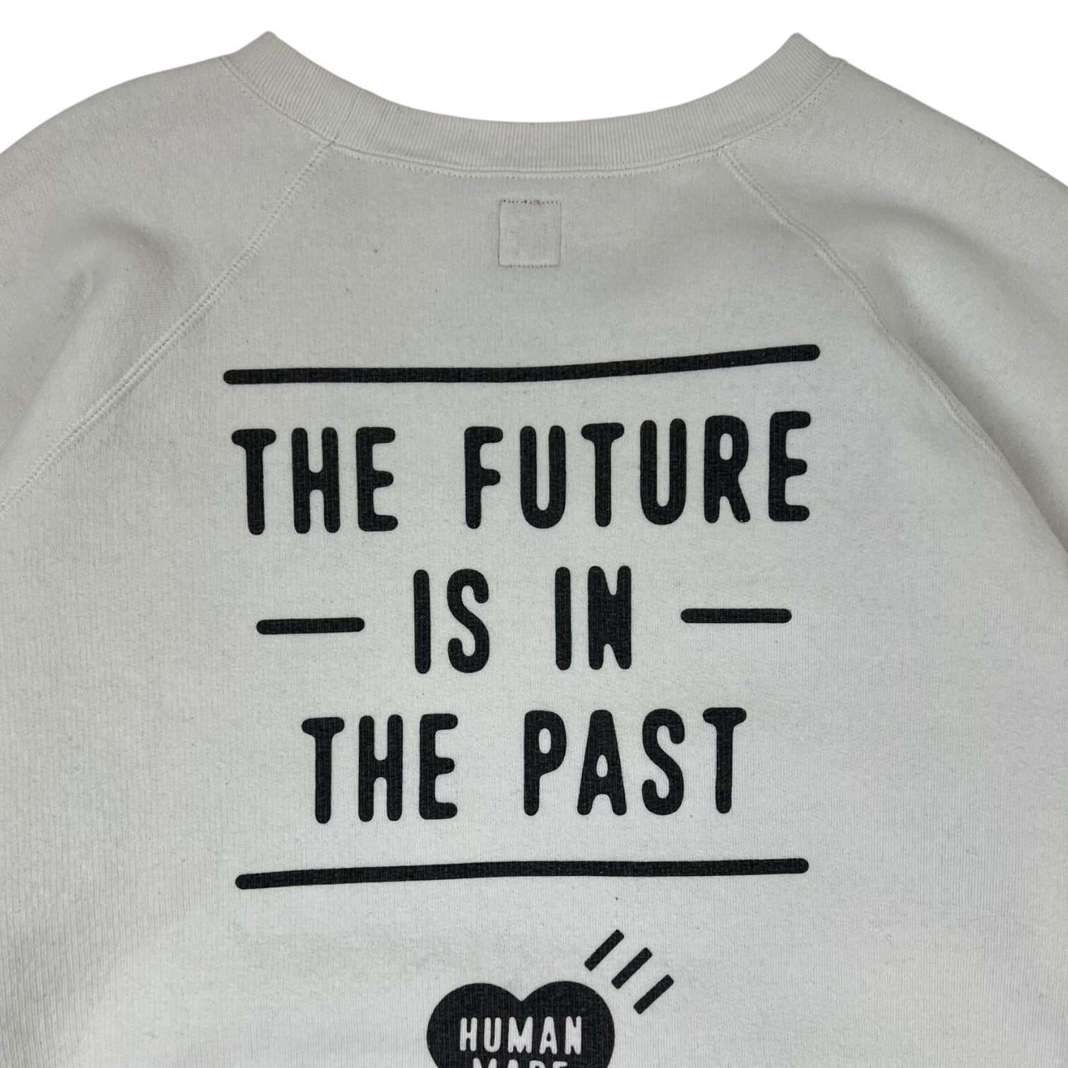 Human Made “The Future Is In The Past” Crewneck White