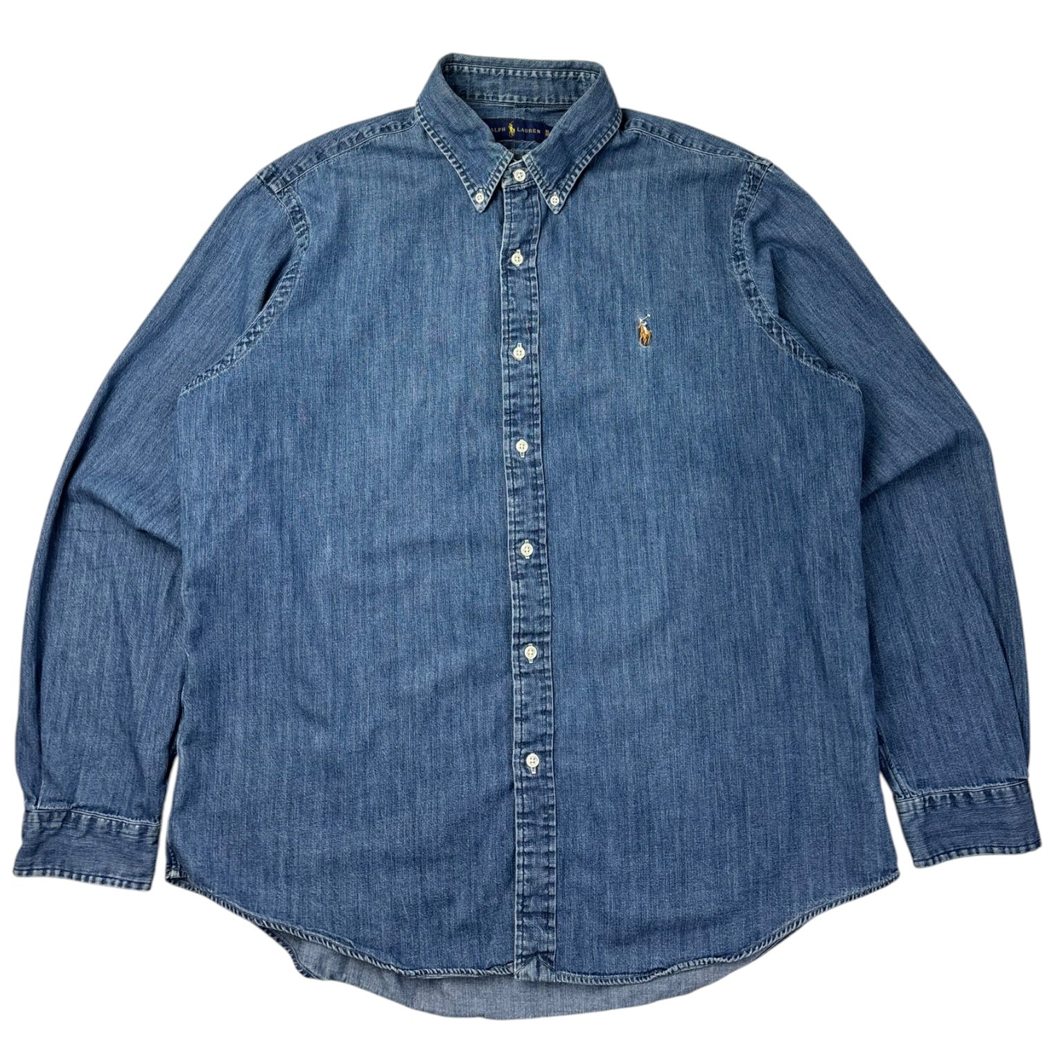 Vintage Ralph Lauren Cotton Denim Button-Up
