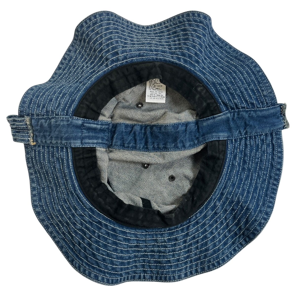 Kapital 11.5oz Denim "The Old Man and the Sea" Bucket Hat