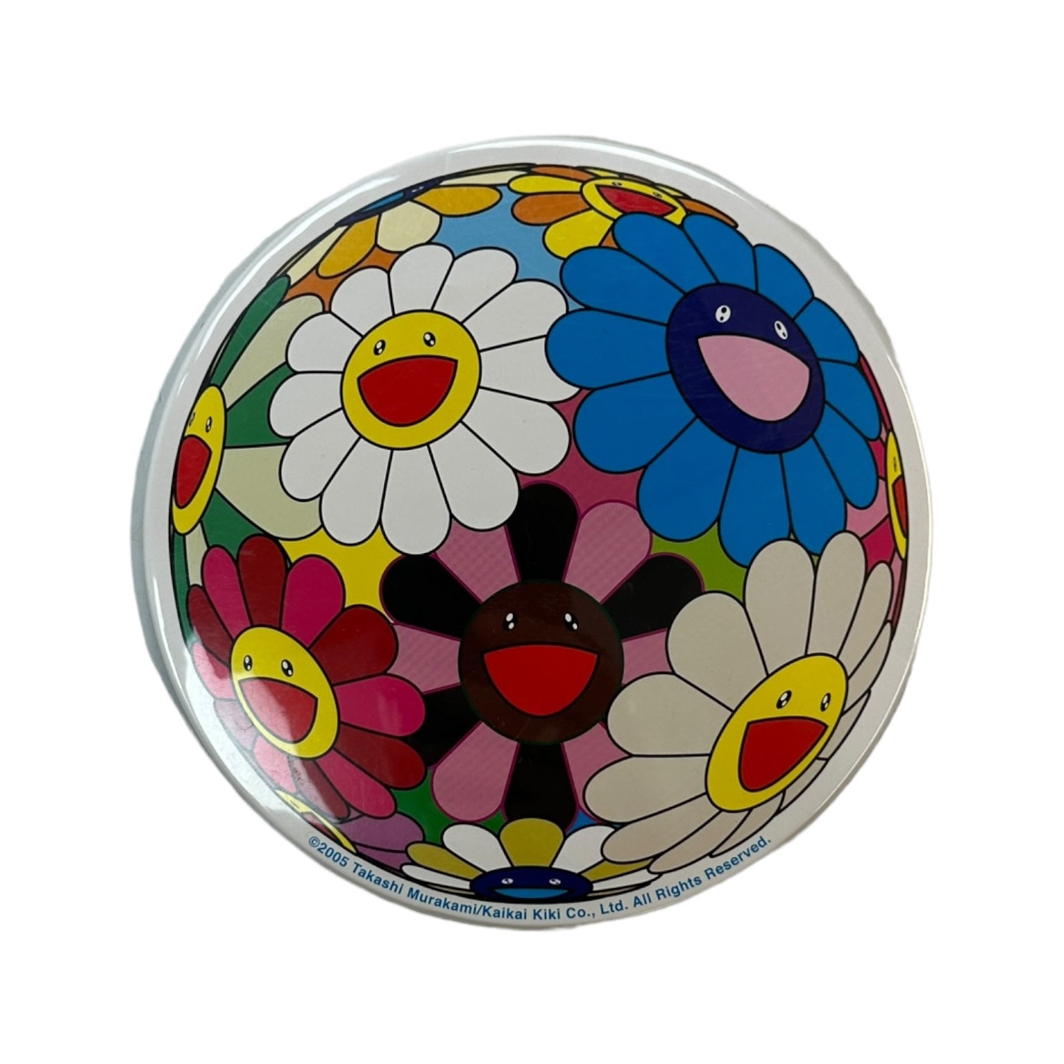 Takashi Murakami Multi Rainbow Flower Pin