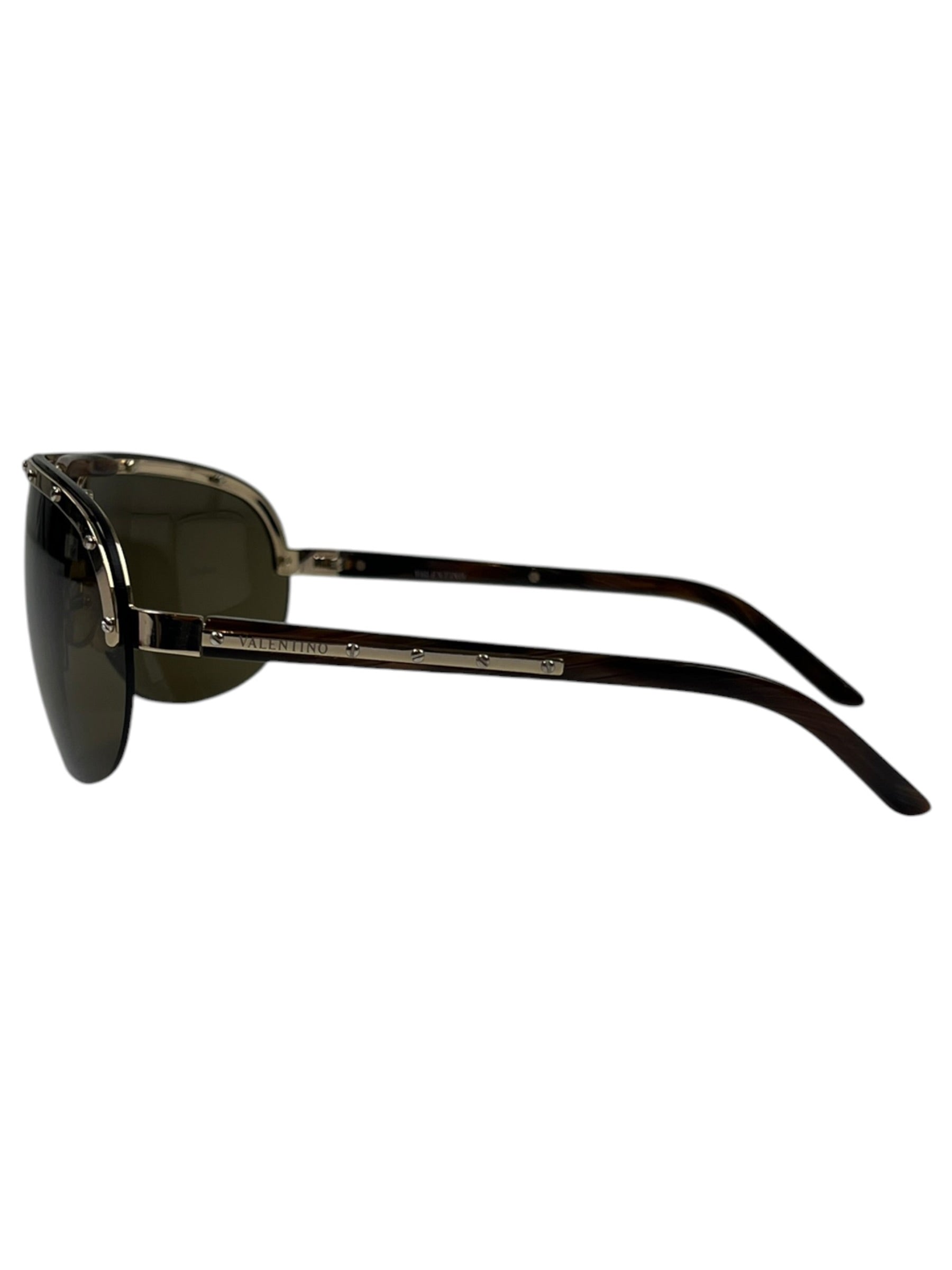 Valentino 1188/S Studded Aviator Sunglasses