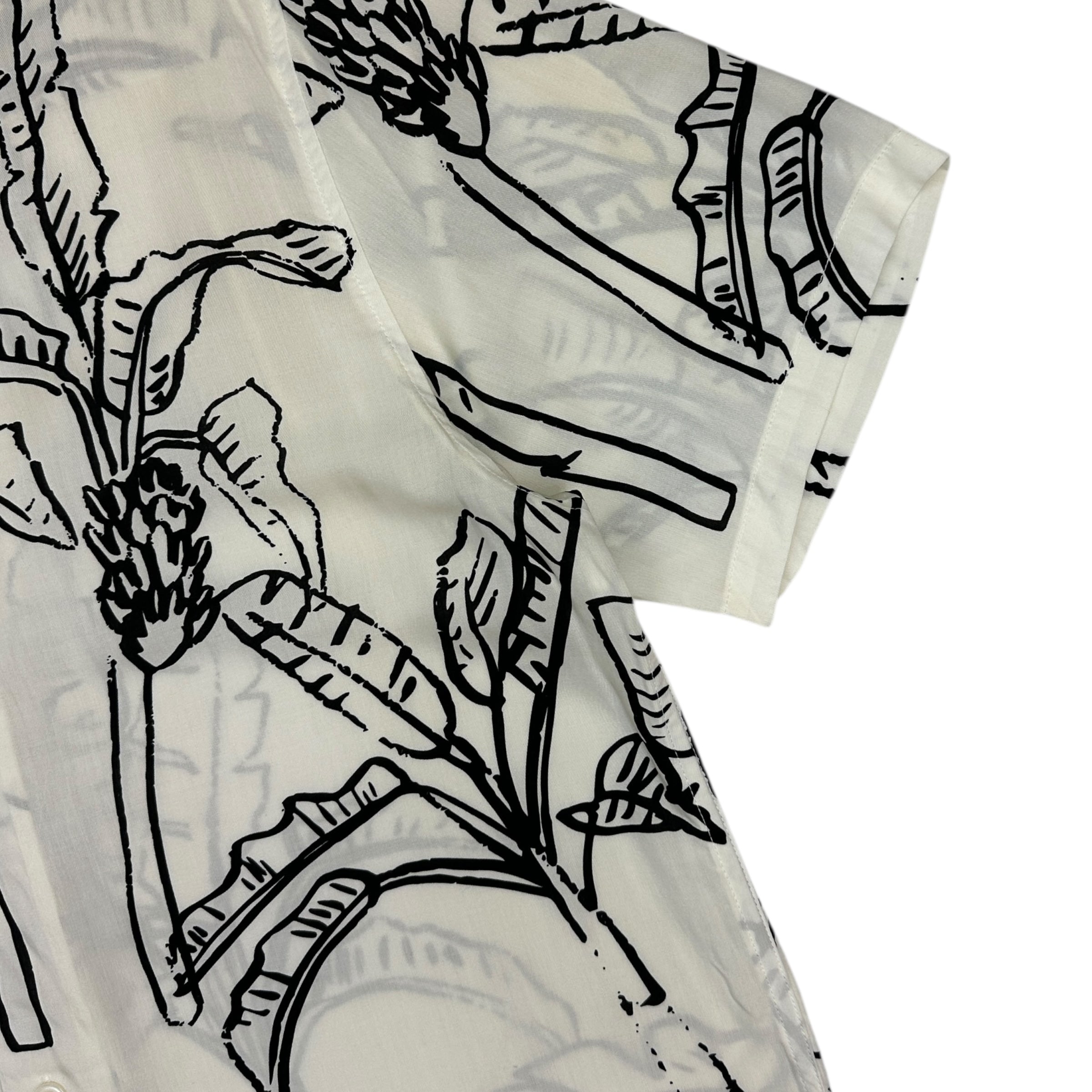 Stussy Banana Tree Button Up Shirt Off-White