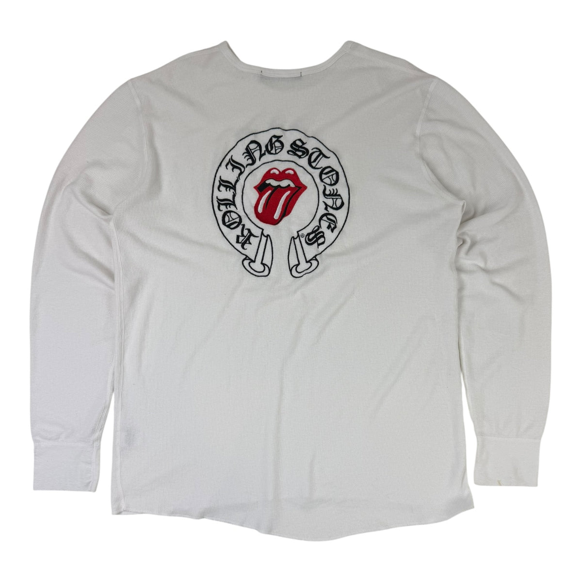 Vintage Chrome Hearts x Rolling Stones Thermal LS T-Shirt White